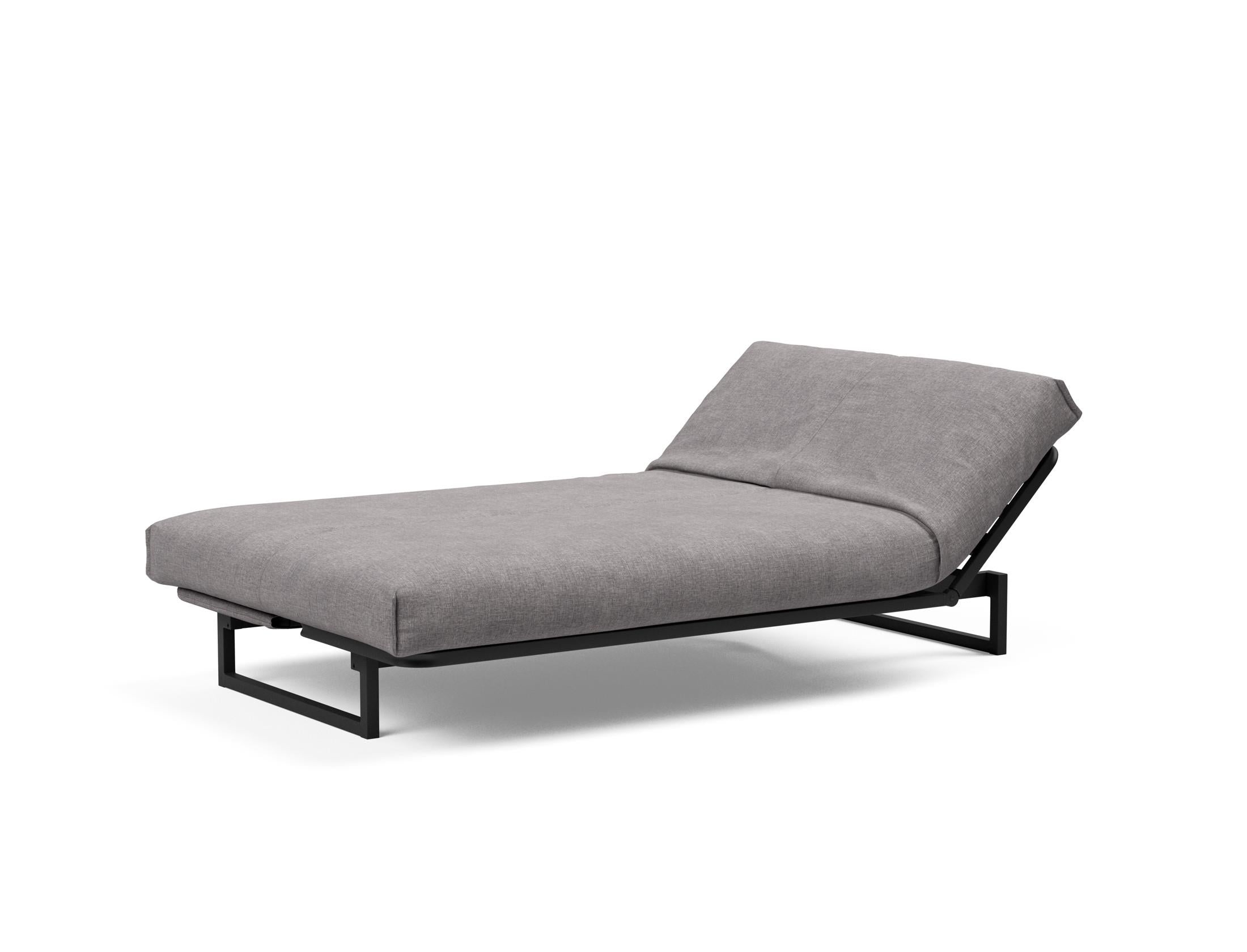 Fraction 120 Bettsofa: Flexibles Schlafsofa mit weichem Nordic-Bezug und innovativer Soft Spring Matratze für ultimativen Komfort und Stil.