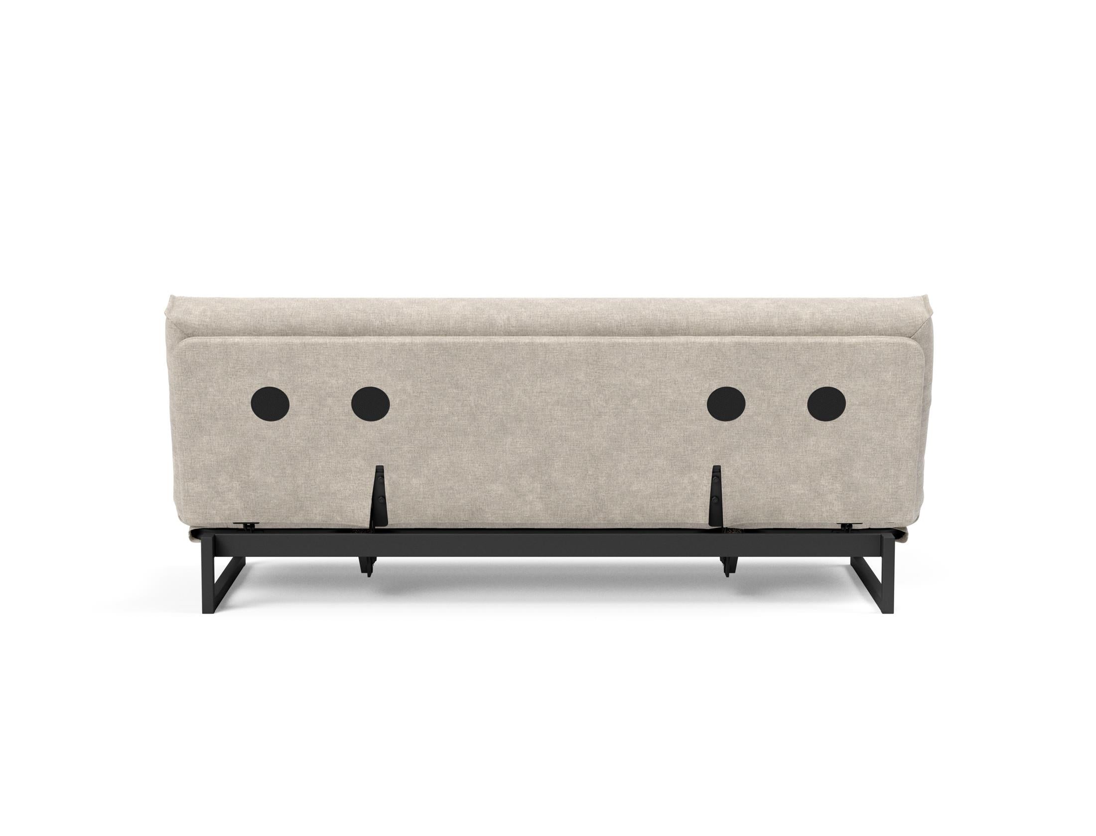 Fraction 120 Bettsofa Nordic Cover: modernes, multifunktionales Sofa mit anpassbarer Kopfhöhe und langlebigen Materialien für besten Schlafkomfort.