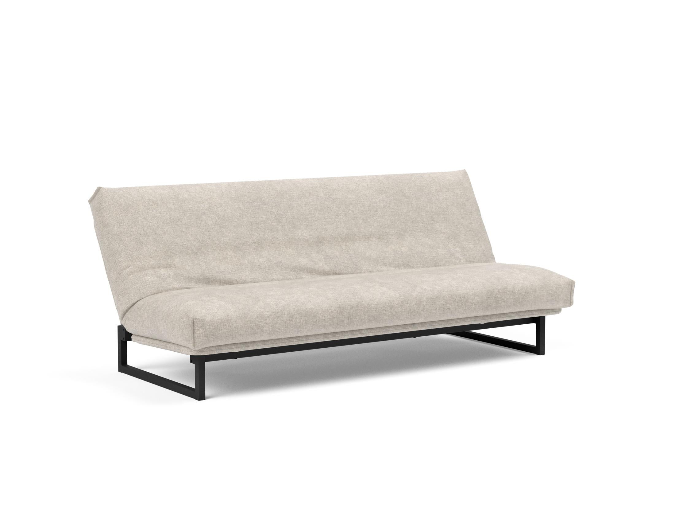 Fraction 120 Bettsofa Nordic Cover: modernes, funktionales Sofa mit anpassbarer Rückenlehne und langlebigen Materialien für besten Schlafkomfort.