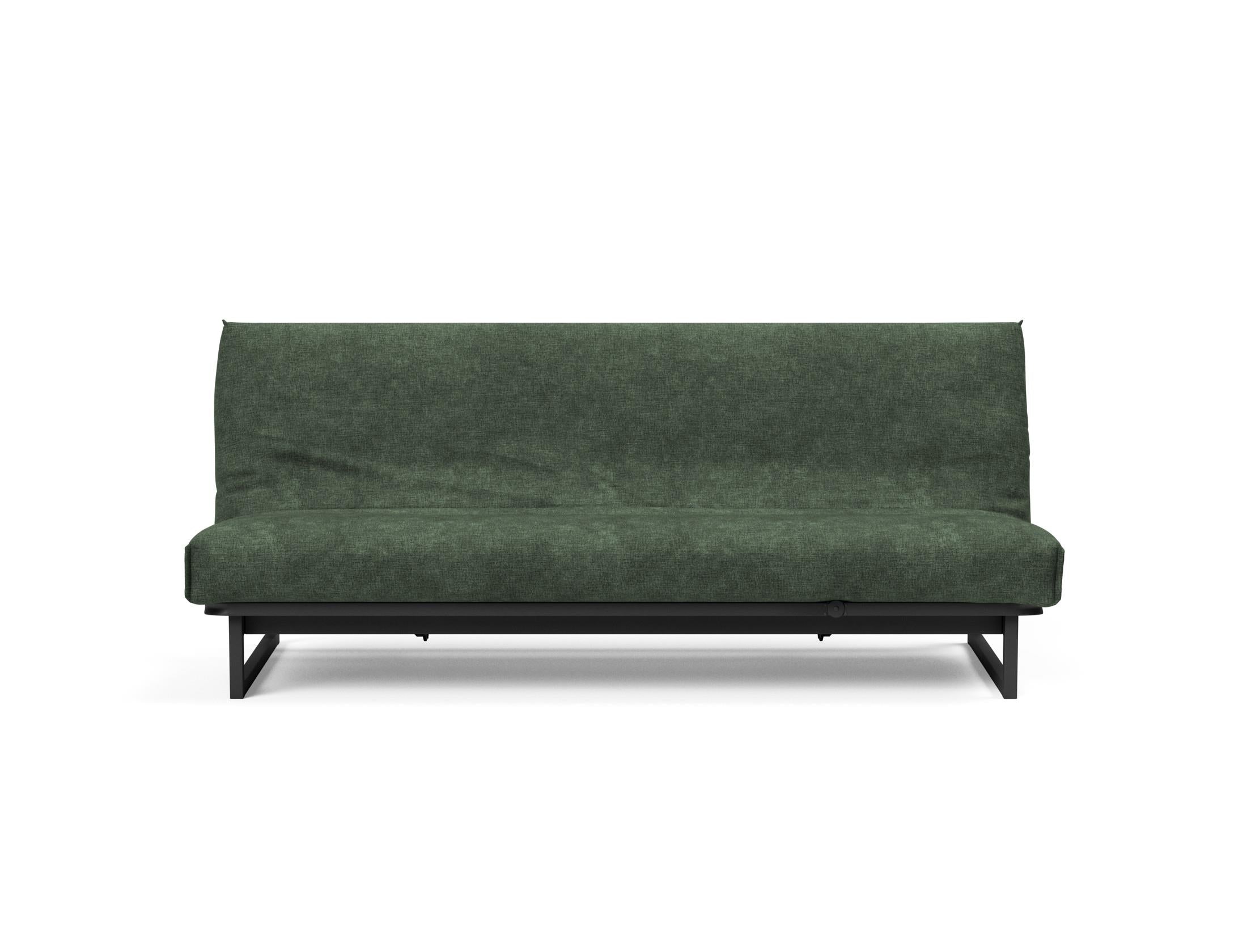 Fraction 120 Bettsofa Nordic Cover: modernes, multifunktionales Sofa mit komfortabler Soft Spring-Matratze, ideal für kleine Räume und Übernachtungsgäste.