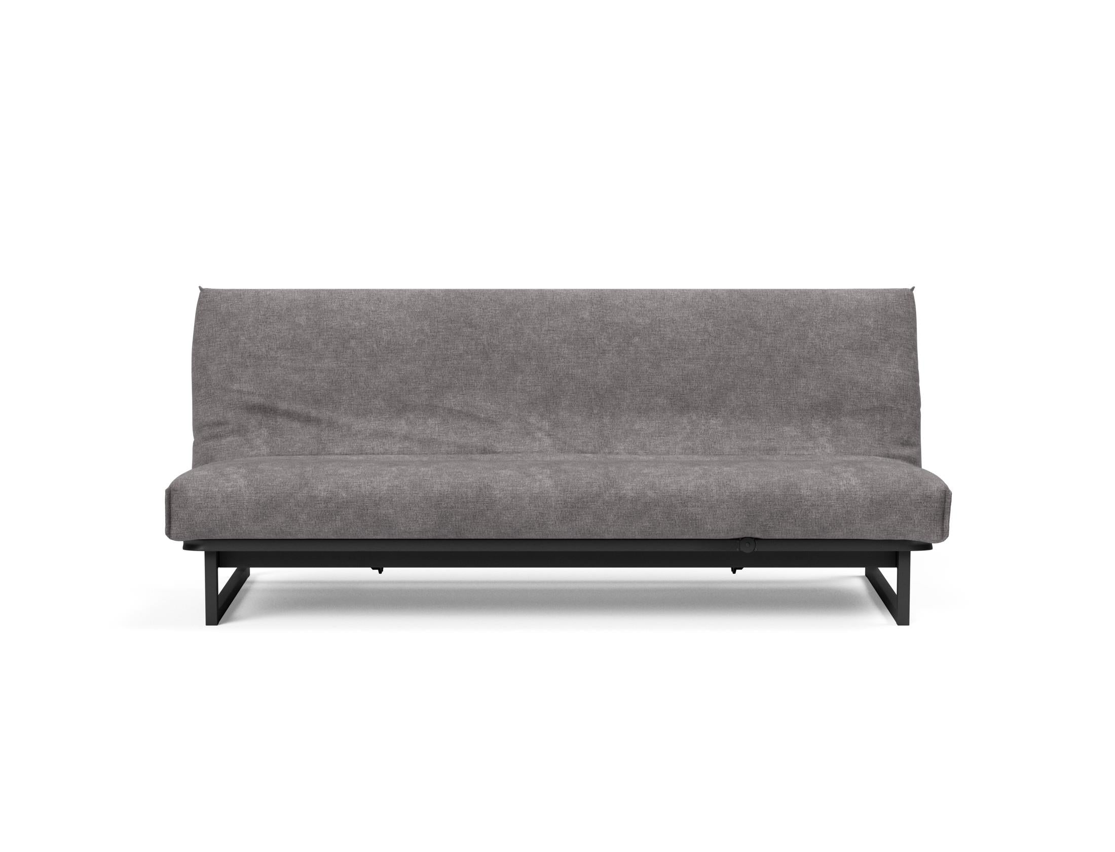 Fraction 120 Bettsofa Nordic Cover: modernes, multifunktionales Sofa mit komfortabler Soft Spring-Matratze, ideal für kleine Räume und Übernachtungsgäste.