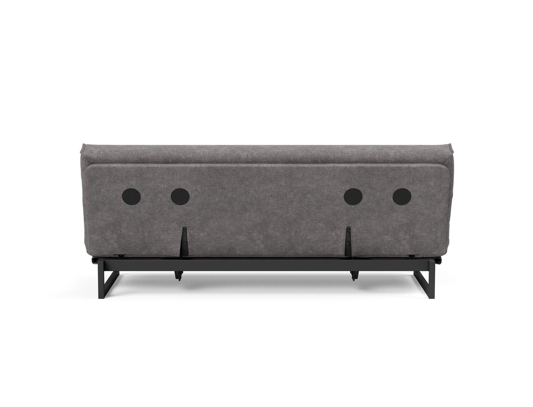 Fraction 120 Bettsofa: Flexibles Schlafsofa mit weichem Nordic-Bezug und innovativer Soft Spring Matratze für ultimativen Komfort und Stil.