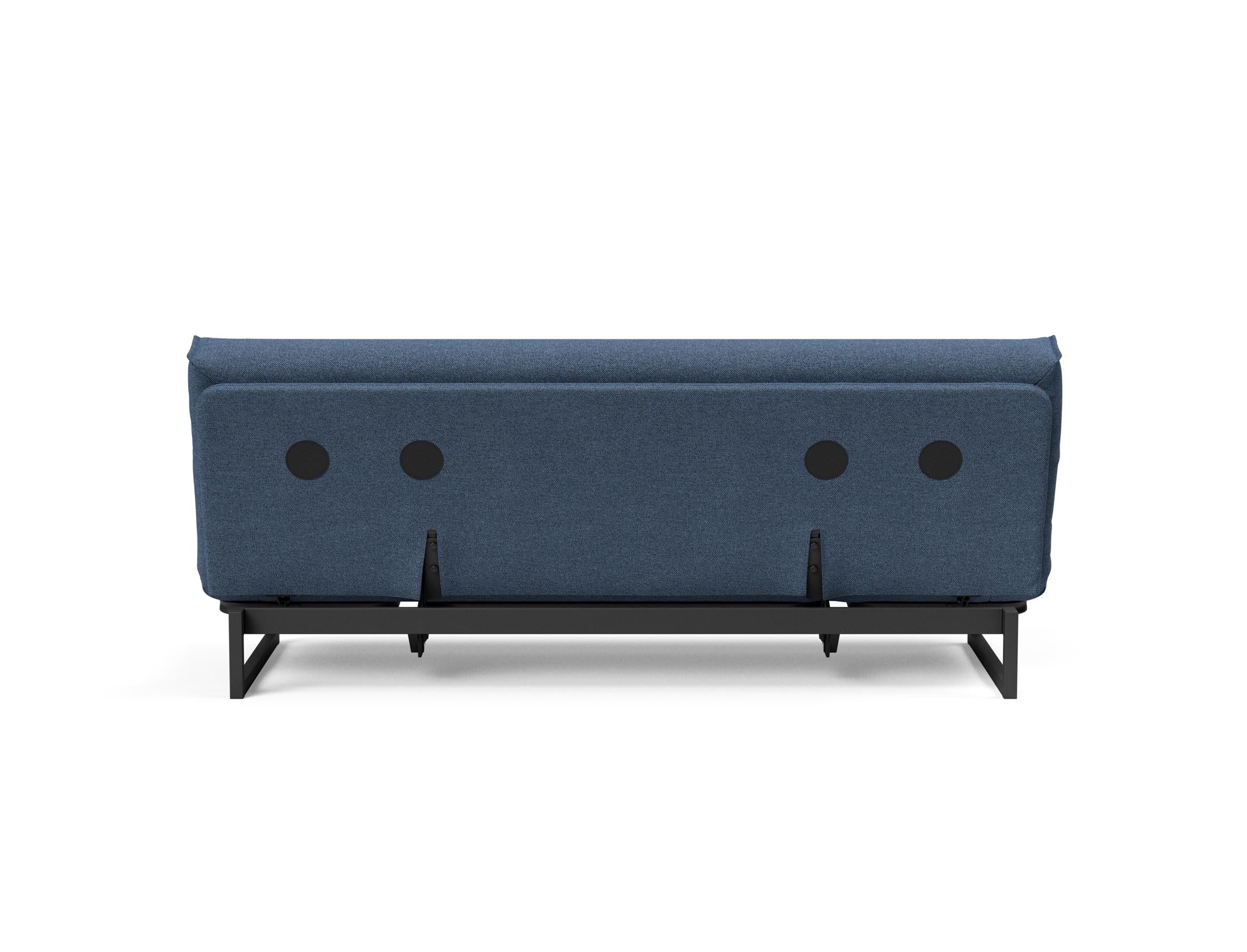 Fraction 120 Bettsofa Nordic Cover: modernes, multifunktionales Sofa mit komfortabler Soft Spring-Matratze, ideal für kleine Räume und Übernachtungsgäste.