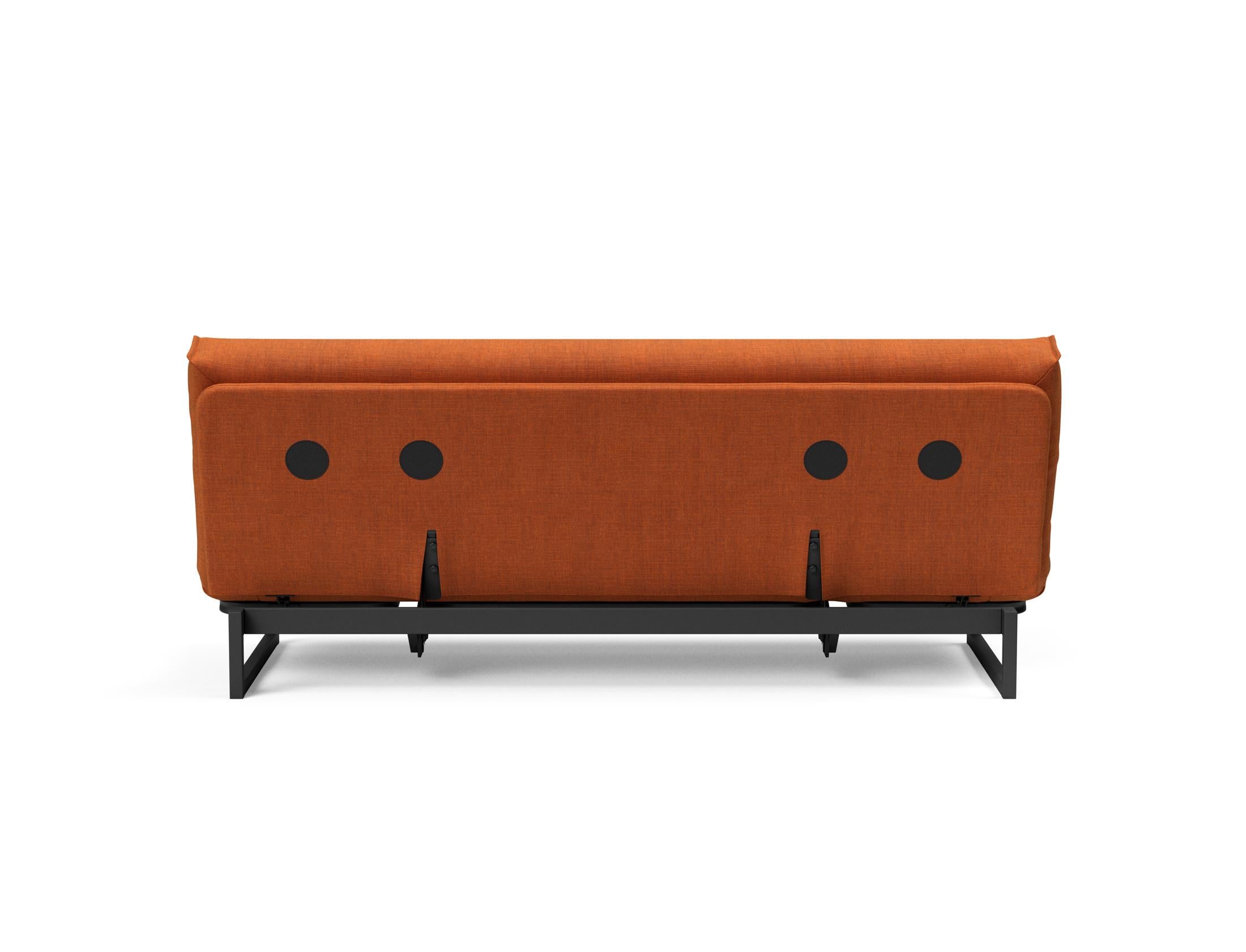 Fraction 120 Bettsofa Nordic Cover: modernes, multifunktionales Sofa mit anpassbarer Kopfhöhe und langlebigen Materialien für besten Schlafkomfort.