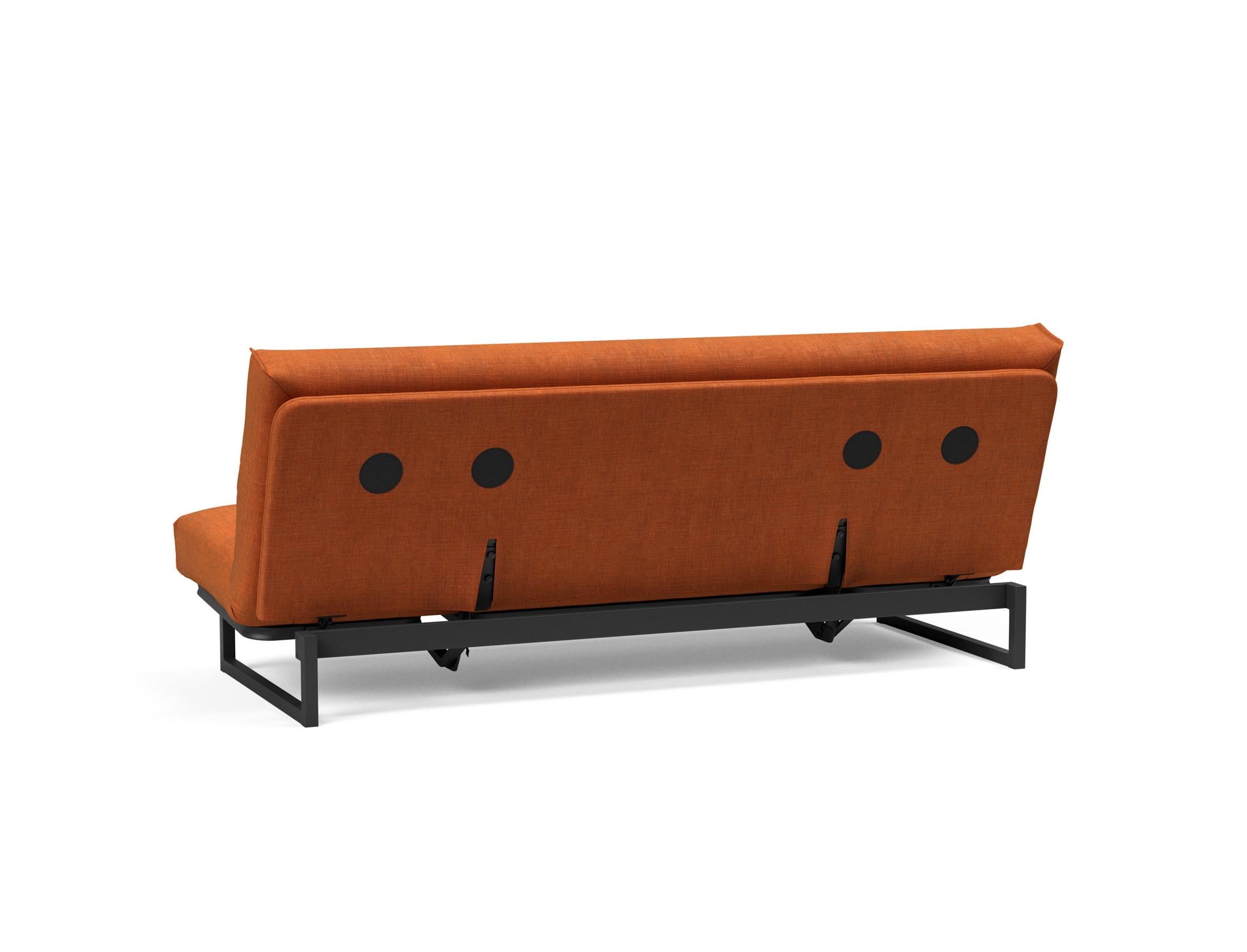 Fraction 120 Bettsofa Nordic Cover: stilvolles, flexibles Sofa mit hochwertiger Soft Spring-Matratze und individueller Anpassung für optimalen Schlaf.