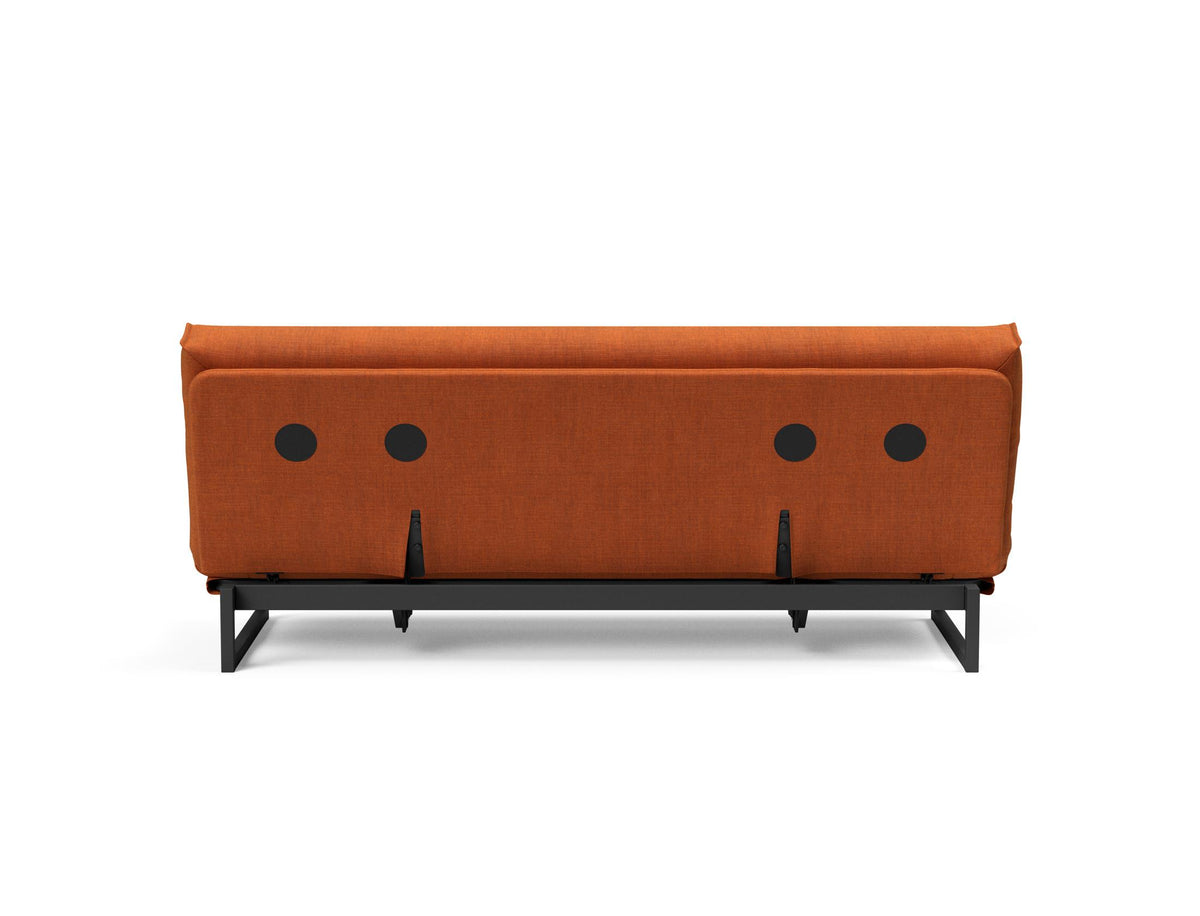 Fraction 120 Bettsofa Nordic Cover mit Gestellbezug Soft Spring in 412 Esina Rust Orange präsentiert im Onlineshop von KAQTU Design AG. Bettsofa ist von Innovation Living