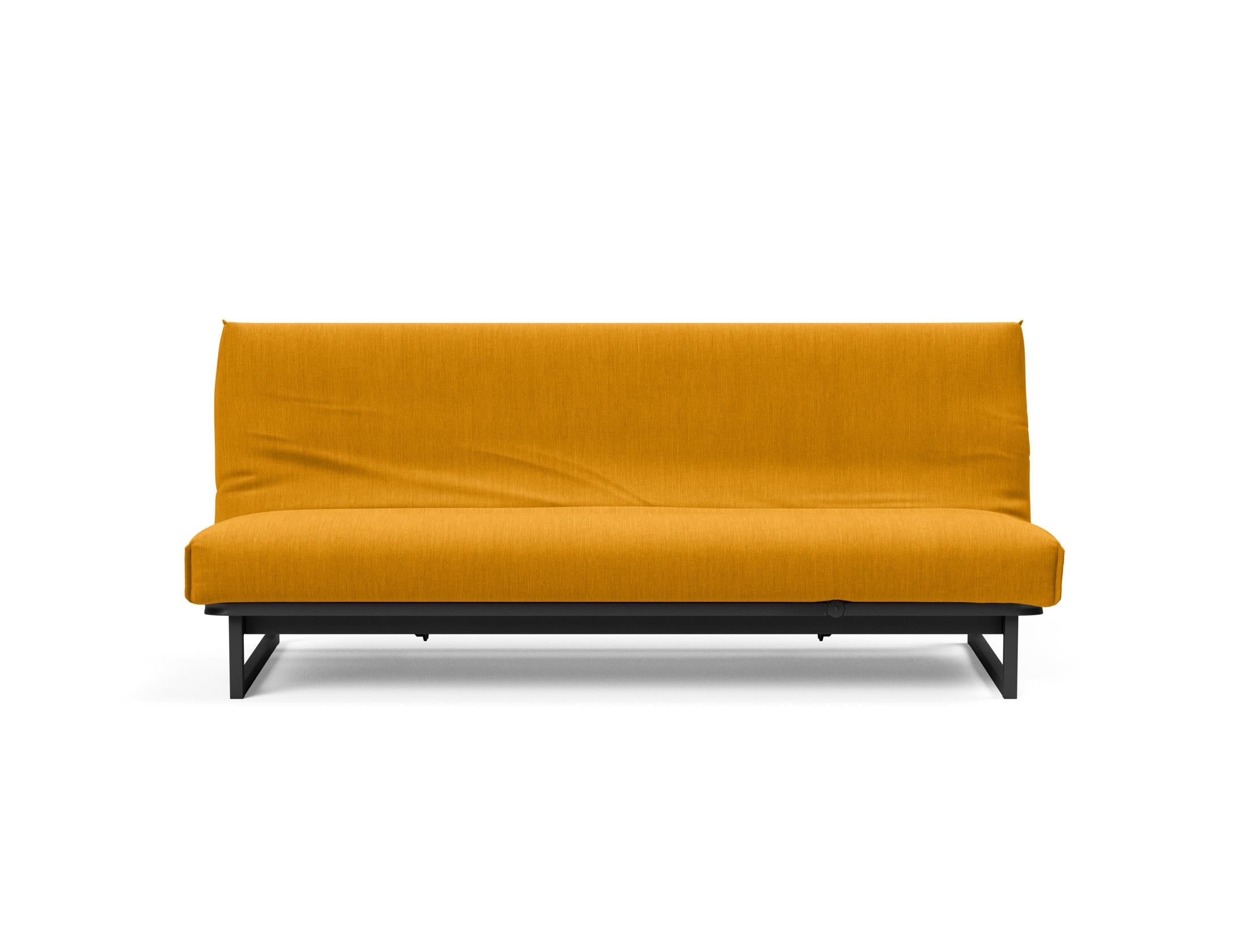 Fraction 120 Bettsofa Nordic Cover: stilvolles, platzsparendes Sofa mit bequemer Soft Spring-Matratze, perfekt für Gäste und kleine Wohnungen.