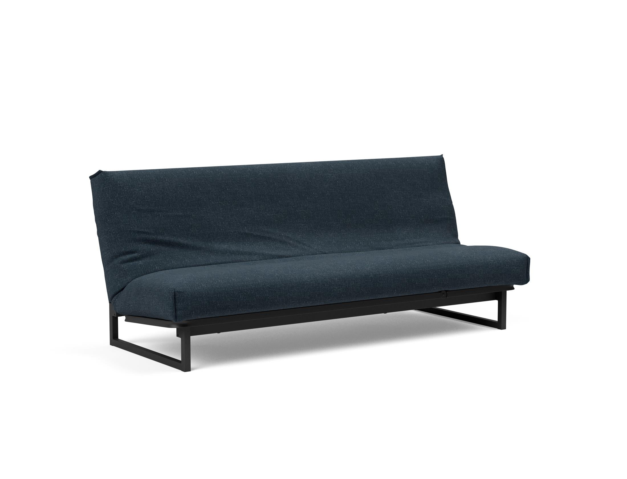 Fraction 120 Bettsofa Nordic Cover: modernes, multifunktionales Sofa mit komfortabler Soft Spring-Matratze, ideal für kleine Räume und Übernachtungsgäste.