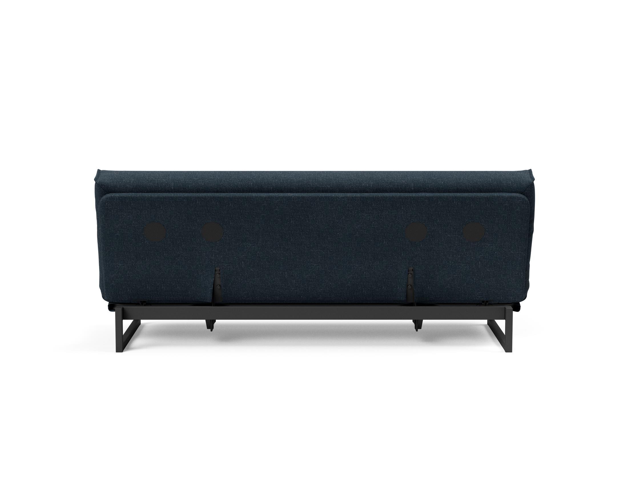 Fraction 120 Bettsofa: Elegantes Schlafsofa mit abnehmbarem Nordic-Bezug und komfortabler Soft Spring Matratze für entspannte Nächte und stilvolles Wohnen.