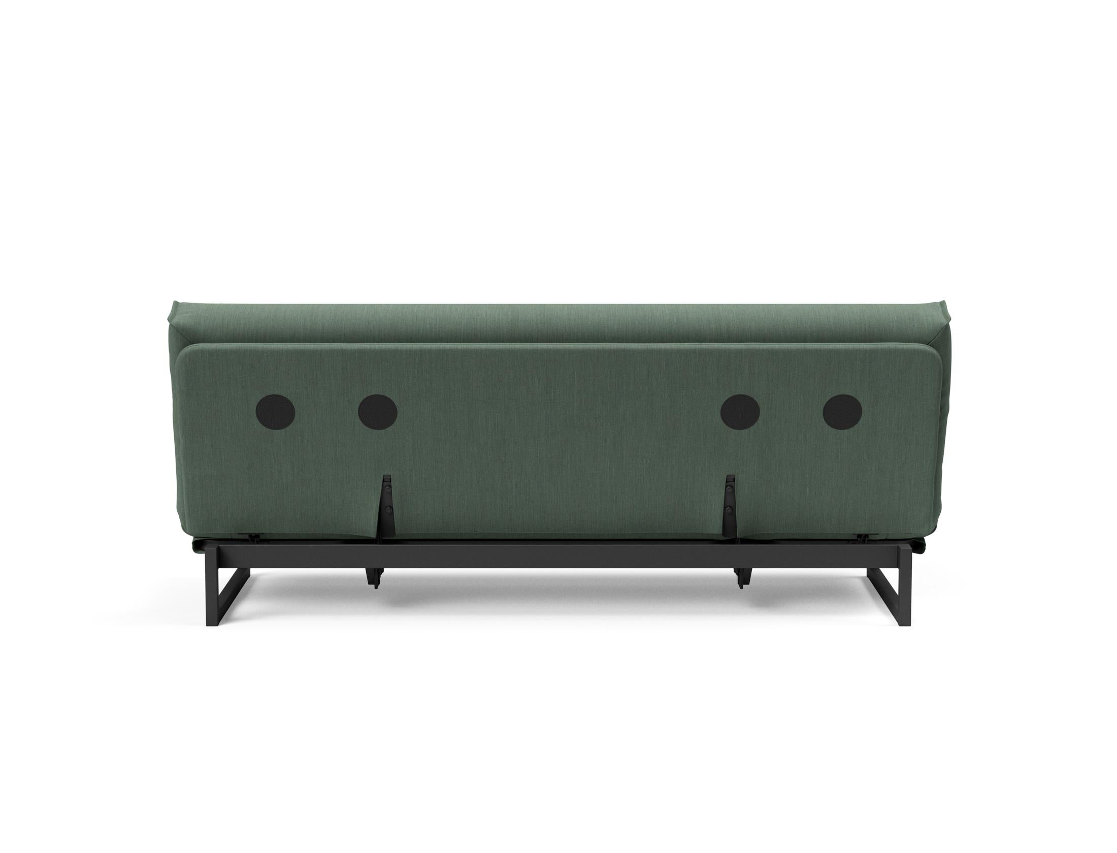 Fraction 120 Bettsofa: Flexibles Schlafsofa mit weichem Nordic-Bezug und innovativer Soft Spring Matratze für ultimativen Komfort und Stil.