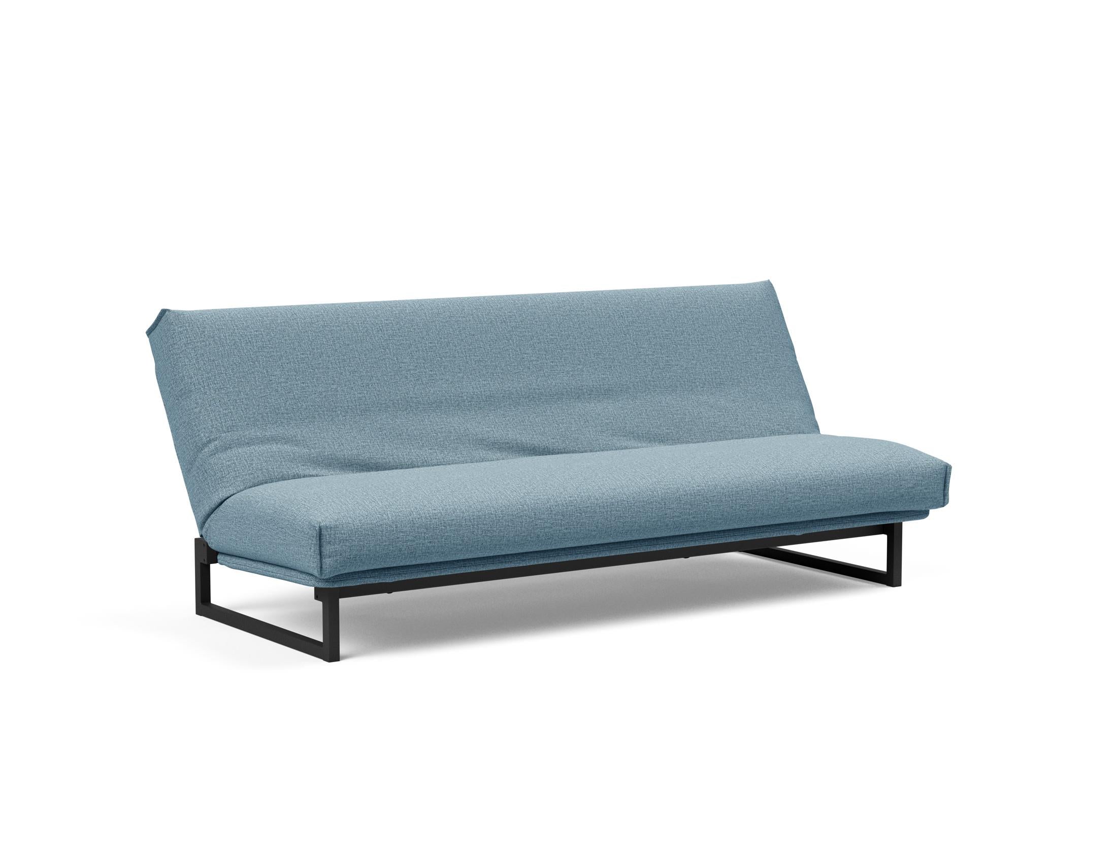Fraction 120 Bettsofa: Flexibles Schlafsofa mit weichem Nordic-Bezug und innovativer Soft Spring Matratze für ultimativen Komfort und Stil.