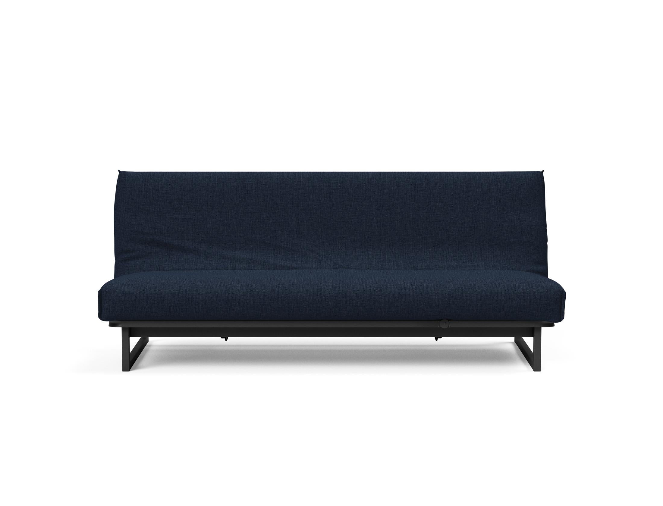 Fraction 120 Bettsofa Nordic Cover: modernes, multifunktionales Sofa mit komfortabler Soft Spring-Matratze, ideal für kleine Räume und Übernachtungsgäste.