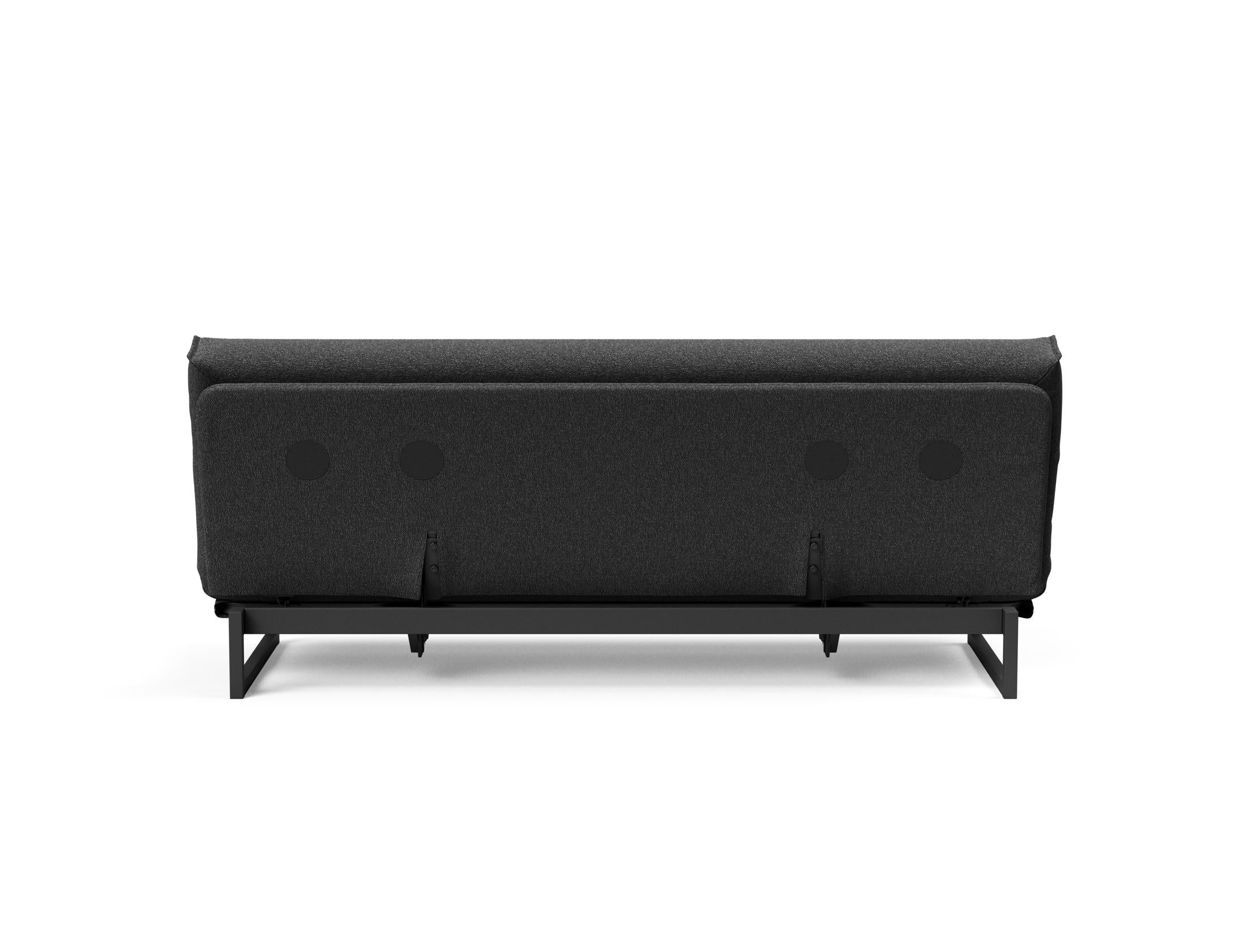 Fraction 120 Bettsofa: Elegantes Schlafsofa mit abnehmbarem Nordic-Bezug und komfortabler Soft Spring Matratze für entspannte Nächte und stilvolles Wohnen.