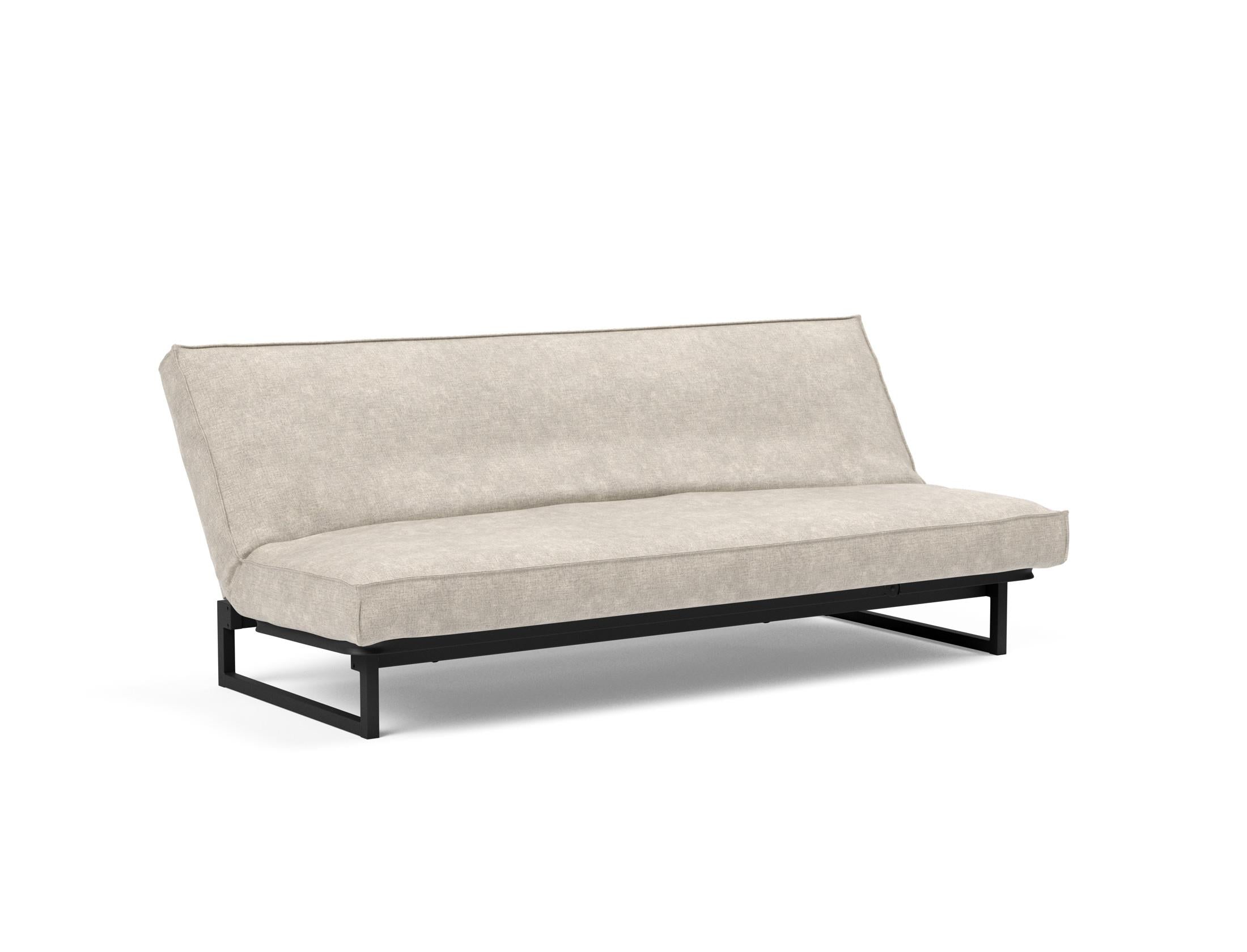 Entdecken Sie das Fraction 120 Bettsofa Sharp Plus Cover Soft Spring von Innovation Living – ein stilvolles, multifunktionales Sofa, perfekt für kompakte Wohnräume.