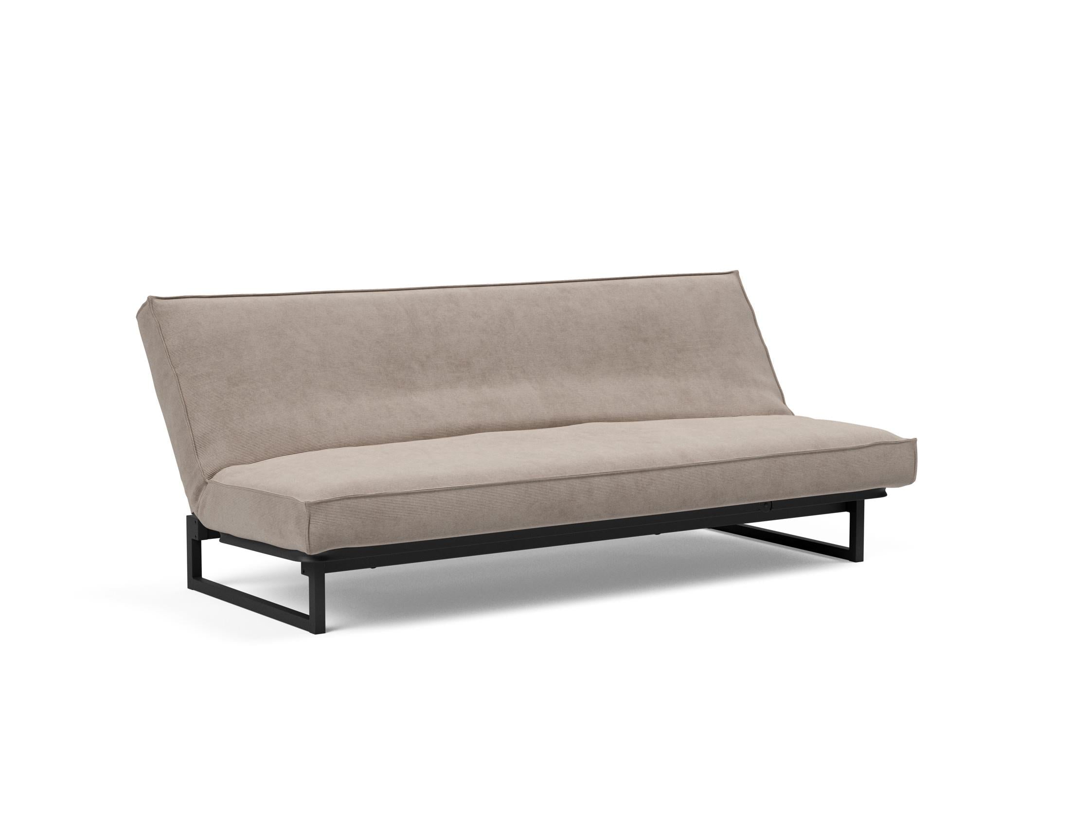 Entdecken Sie das Fraction 120 Bettsofa Sharp Plus Cover Soft Spring von Innovation Living – ein stilvolles, multifunktionales Sofa, perfekt für kompakte Wohnräume.