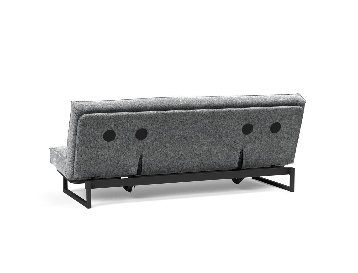 Erleben Sie das Fraction 120 Bettsofa Sharp Plus Cover Soft Spring von Innovation Living – ein elegantes, funktionales Sofa, ideal für kleine Räume.
