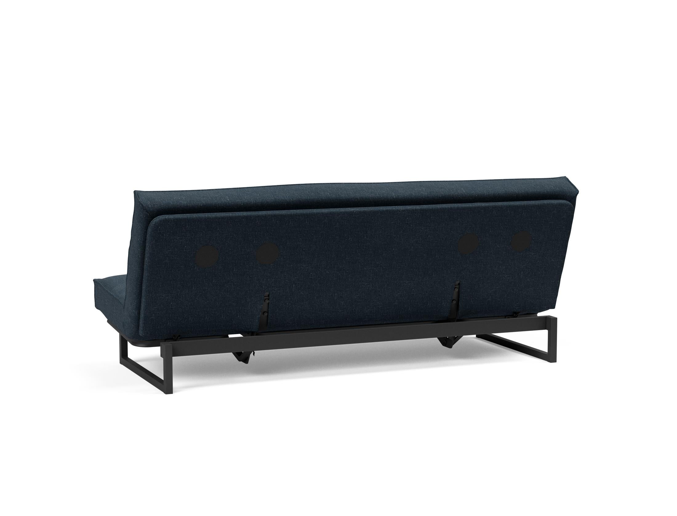 Erleben Sie das Fraction 120 Bettsofa Sharp Plus Cover Soft Spring von Innovation Living – ein elegantes, funktionales Sofa, ideal für kleine Räume.