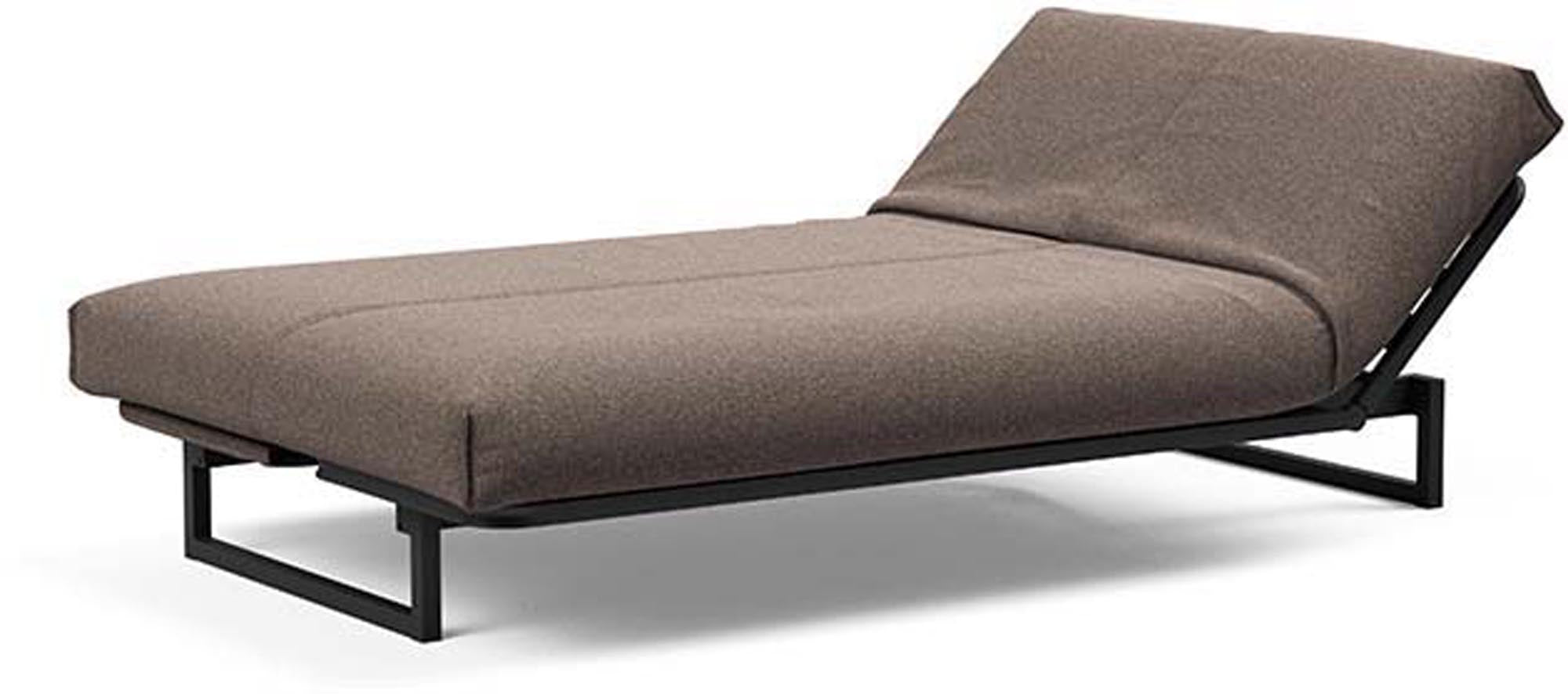 Fraction 120 Bettsofa Nordic Cover: stilvolles, multifunktionales Sofa mit anpassbarer Matratze, perfekt für kleine Wohnungen und spontane Übernachtungen.