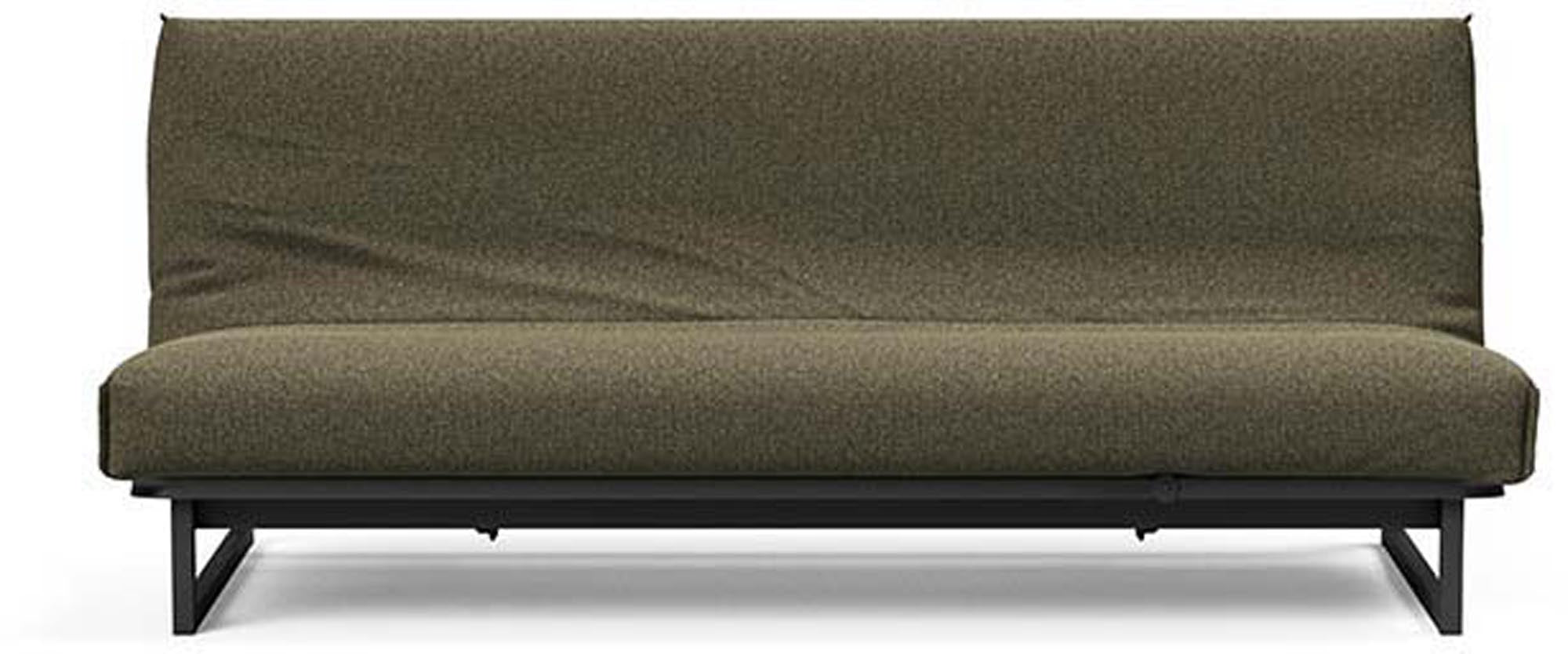 Fraction 120 Bettsofa Nordic Cover von Innovation Living: elegantes, platzsparendes Sofa, ideal für kleine Wohnungen und als komfortables Gästebett.