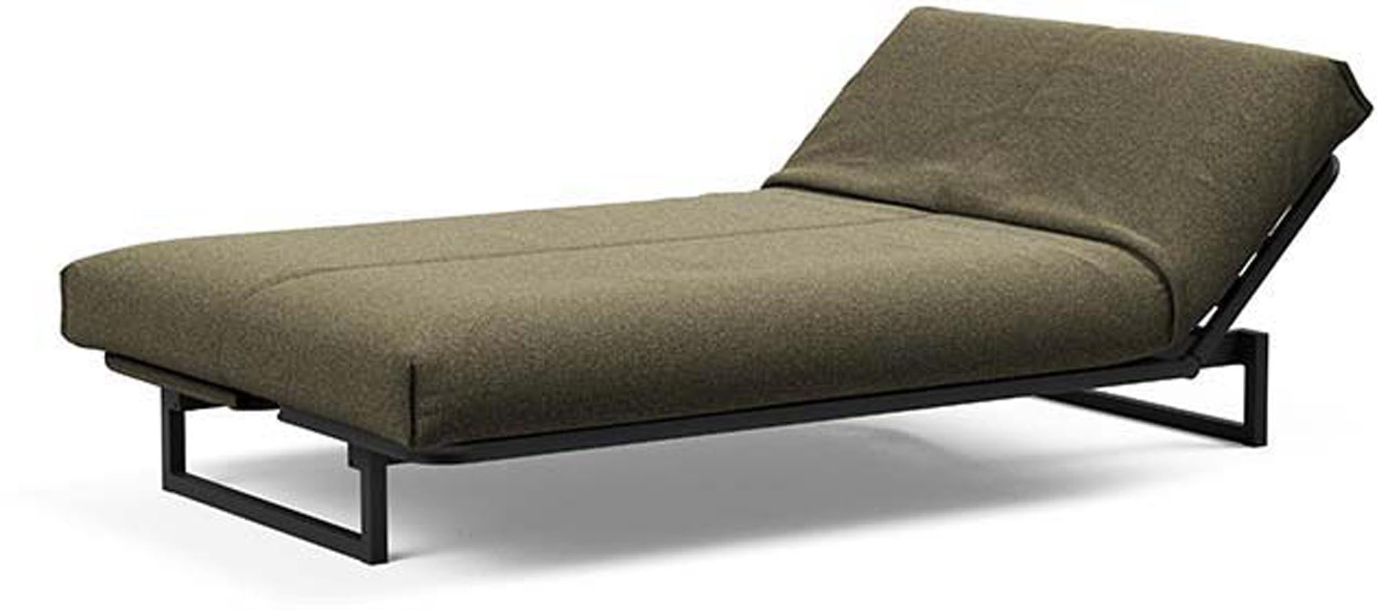 Fraction 120 Bettsofa Nordic Cover: modernes, flexibles Sofa mit hochwertiger Matratze, ideal für kleine Räume und Übernachtungsgäste.
