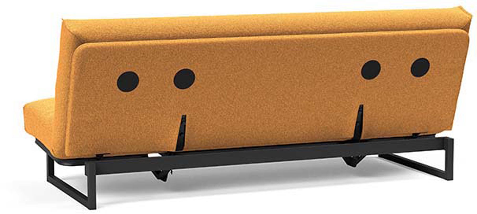 Fraction 120 Bettsofa Nordic Cover: modernes, flexibles Sofa mit hochwertiger Matratze, ideal für kleine Räume und Übernachtungsgäste.