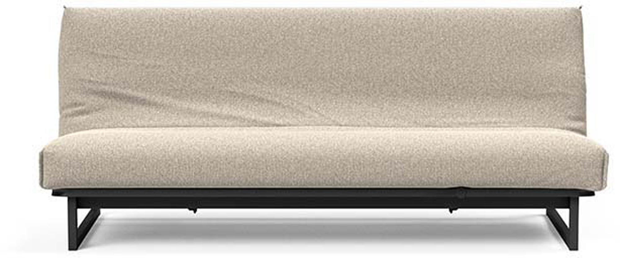 Fraction 120 Bettsofa Nordic Cover von Innovation Living: elegantes, platzsparendes Sofa, ideal für kleine Wohnungen und als komfortables Gästebett.