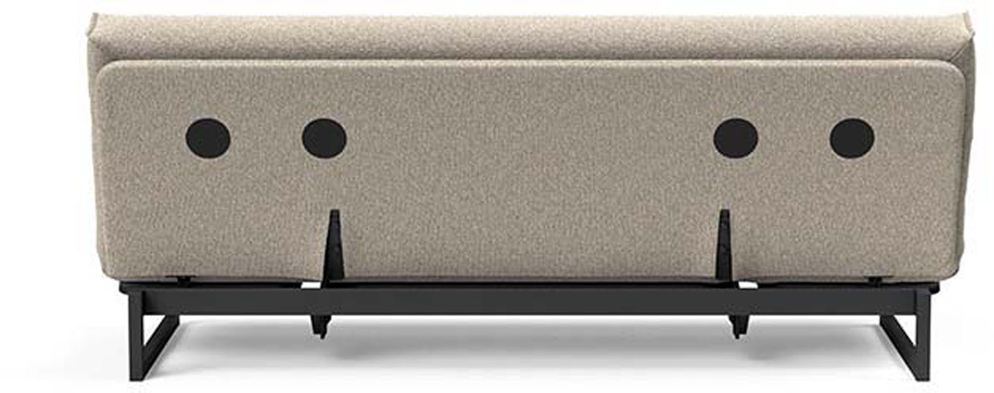Fraction 120 Bettsofa Nordic Cover von Innovation Living: stilvolles, multifunktionales Sofa, perfekt für kompakte Räume und als gemütliches Schlafsofa.