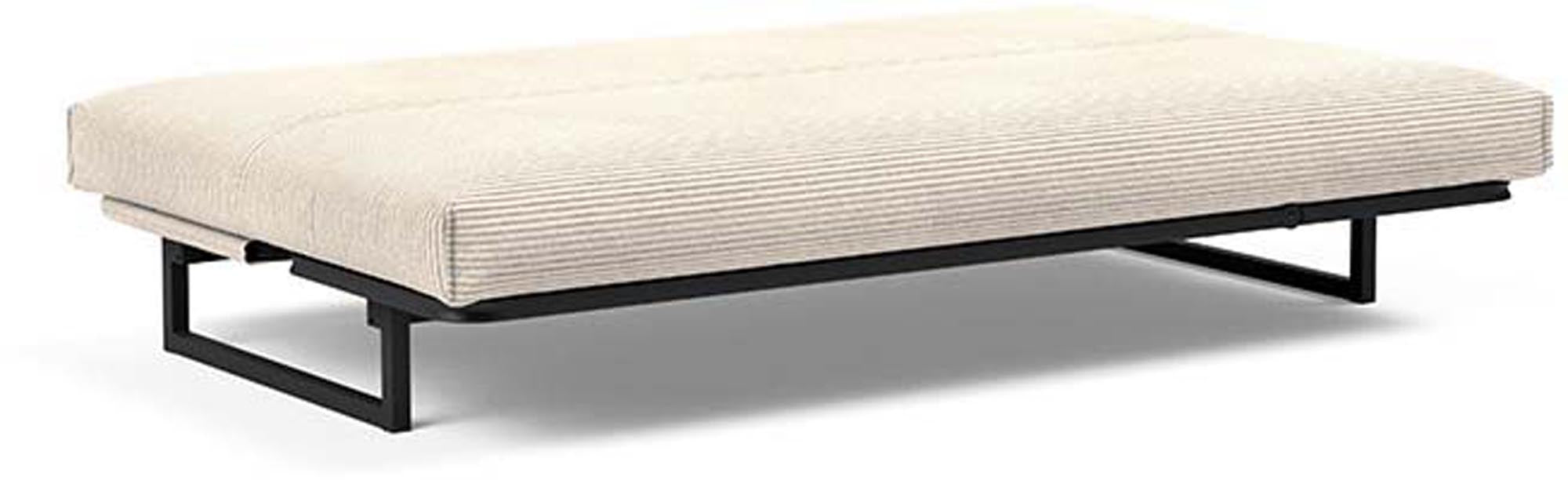 Fraction 120 Bettsofa Nordic Cover: modernes, multifunktionales Sofa, perfekt für kleine Räume und Übernachtungsgäste, vereint Stil und Komfort.