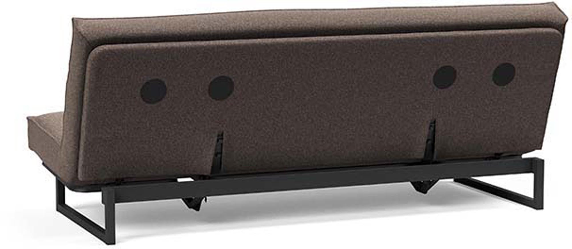 Erleben Sie das Fraction 120 Bettsofa Sharp Plus Cover von Innovation Living – ein modernes, funktionales Sofa, das sich ideal für kleine Räume eignet.