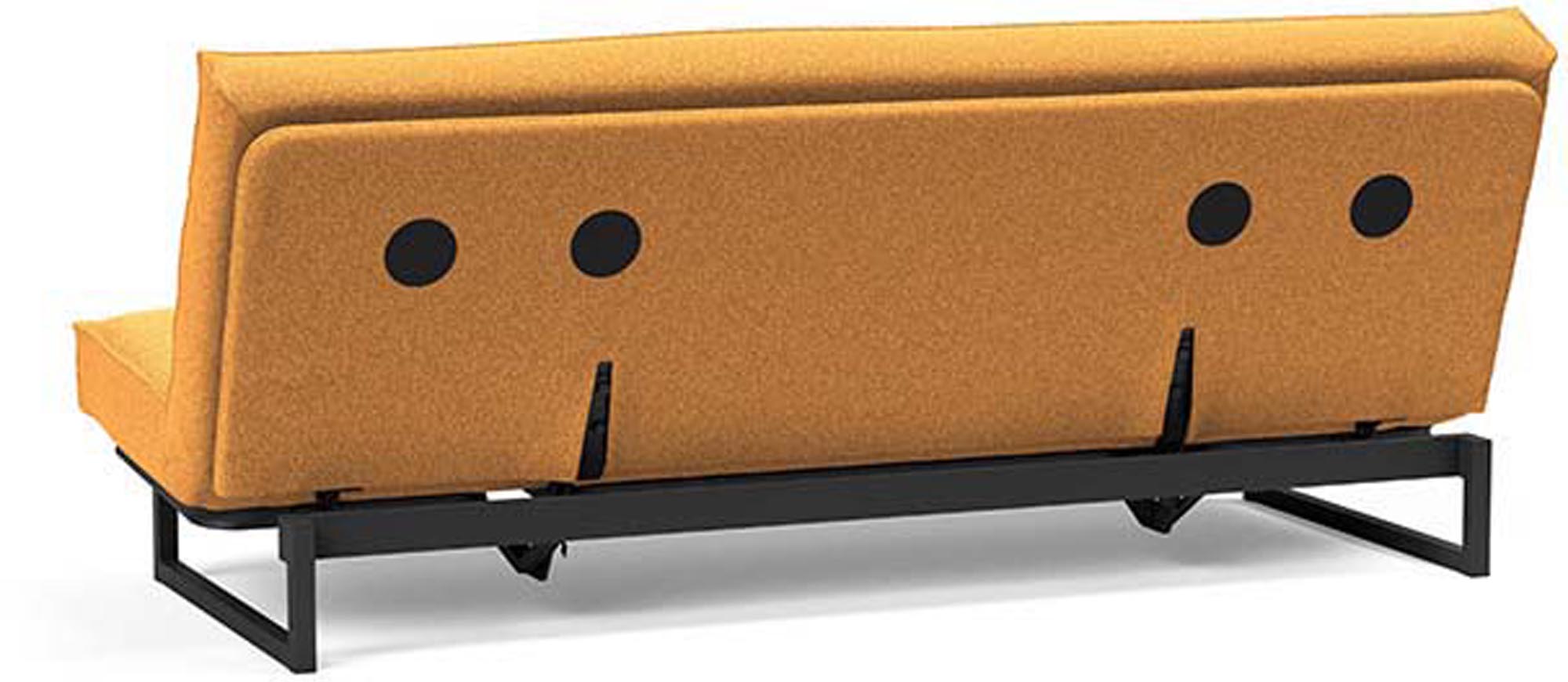 Erleben Sie das Fraction 120 Bettsofa Sharp Plus Cover von Innovation Living – ein modernes, funktionales Sofa, das sich ideal für kleine Räume eignet.