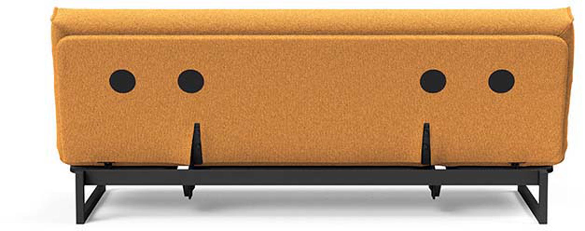 Erleben Sie das Fraction 120 Bettsofa Nordic Cover von Innovation Living: modernes Design, vielseitig einsetzbar und mit einer komfortablen Soft Spring-Matratze.