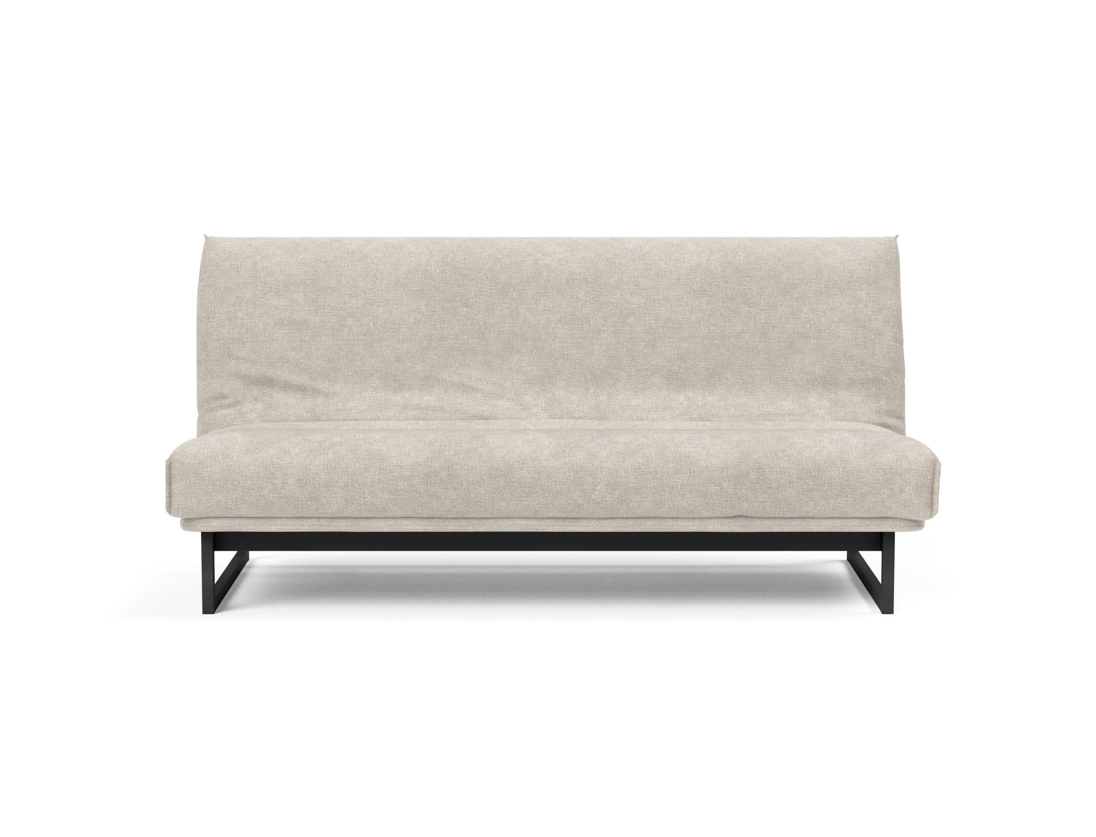 Fraction 140 Bettsofa Nordic Cover: Elegantes, flexibles Sofa mit abnehmbarem Bezug und komfortabler Soft Spring Matratze für höchsten Schlafgenuss.