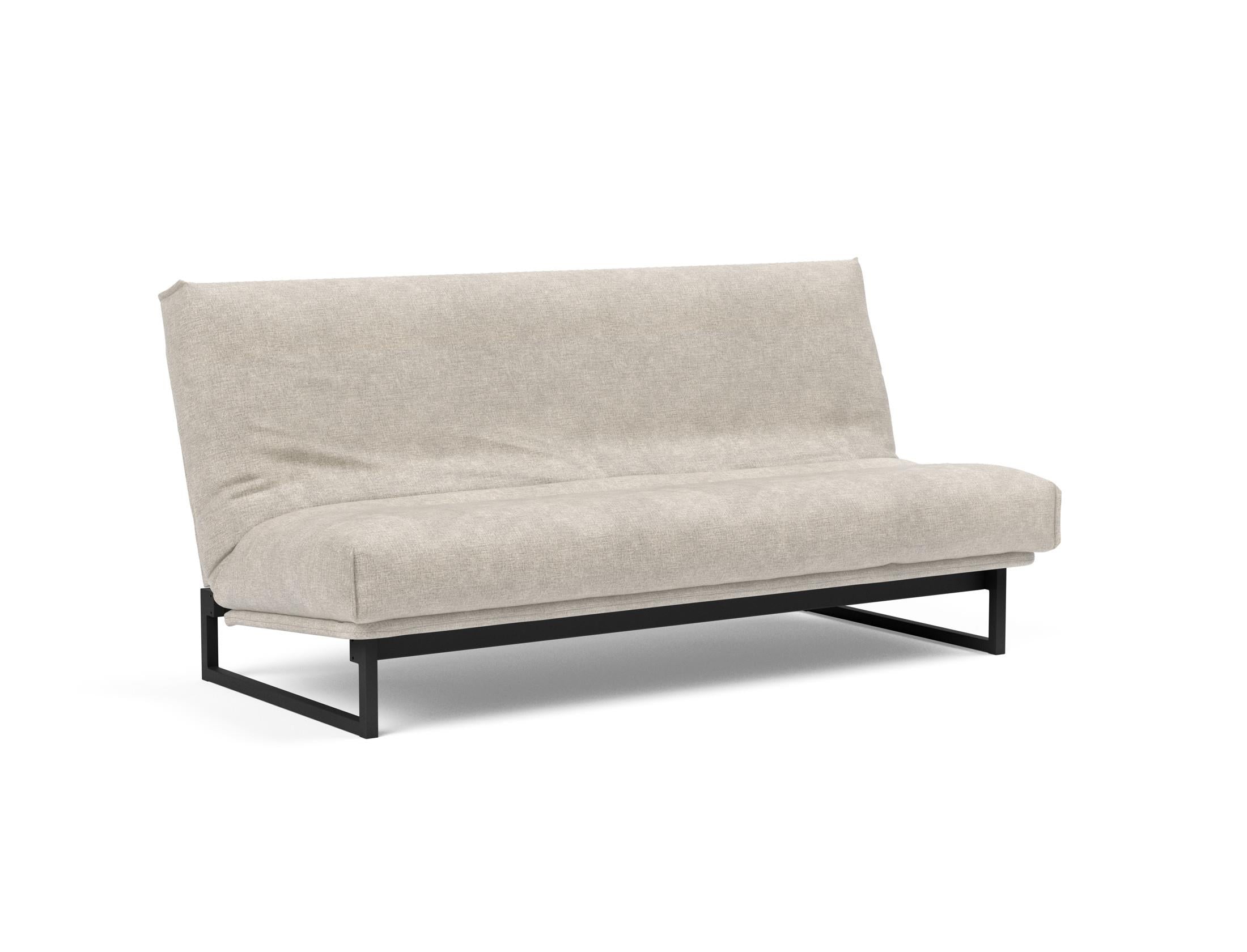 Fraction 140 Bettsofa Nordic Cover: Multifunktionales Sofa mit stilvollem Design, abnehmbarem Bezug und weicher Matratze für optimalen Komfort.