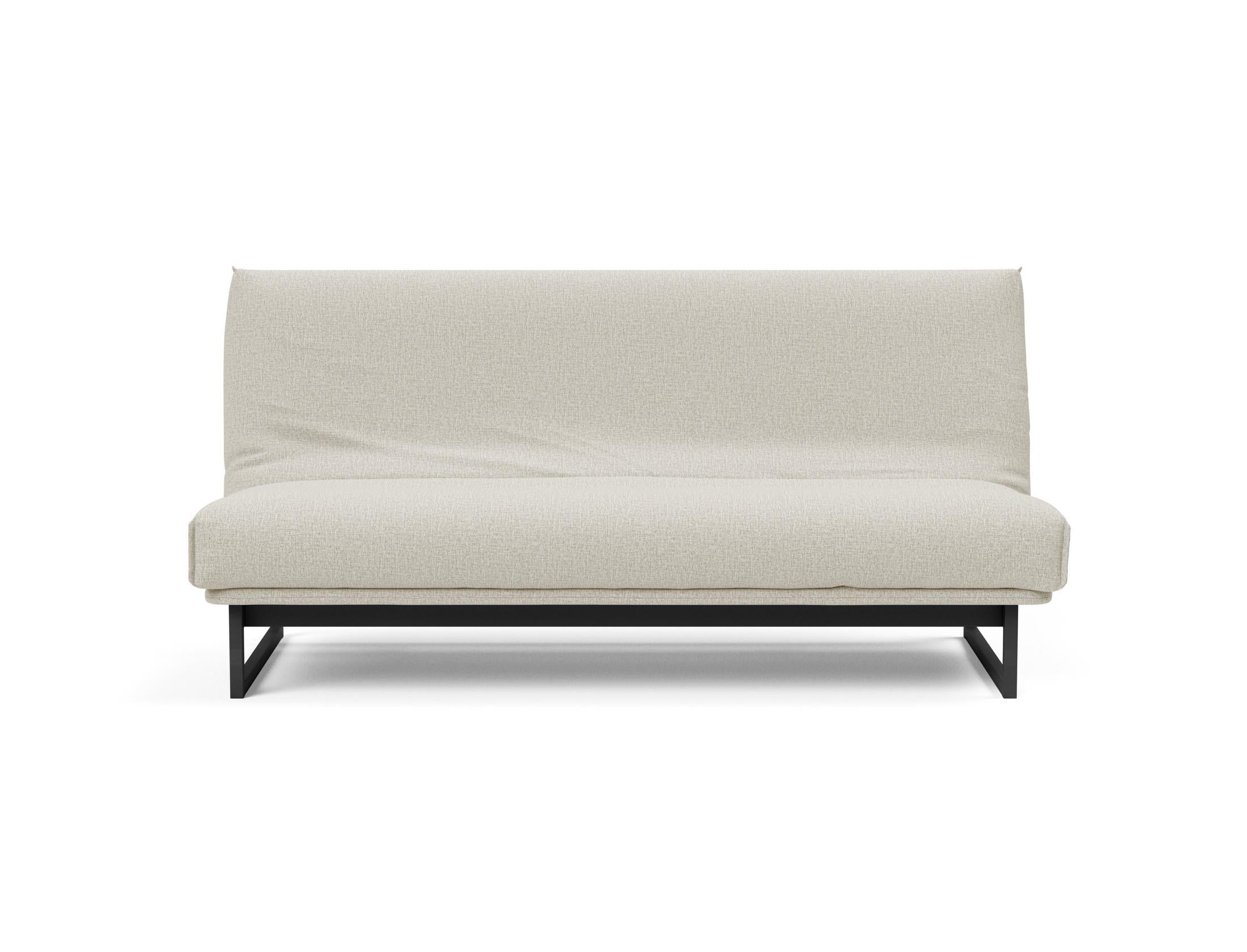 Fraction 140 Bettsofa Nordic Cover: Elegantes, flexibles Sofa mit abnehmbarem Bezug und komfortabler Soft Spring Matratze für höchsten Schlafgenuss.