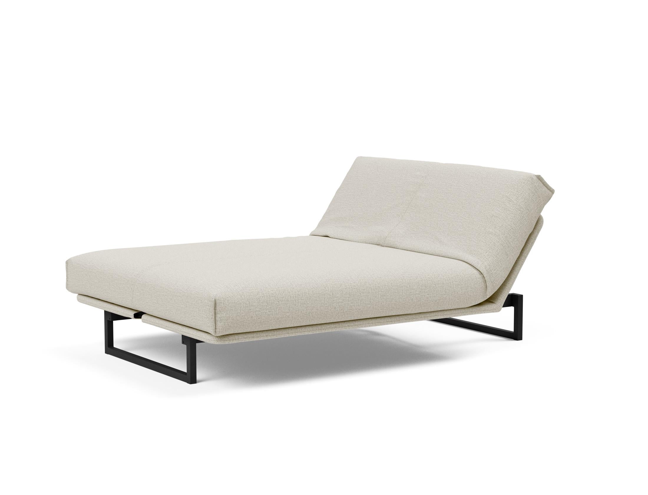 Fraction 140 Bettsofa Nordic Cover: Elegantes, flexibles Sofa mit abnehmbarem Bezug und komfortabler Soft Spring Matratze für höchsten Schlafgenuss.