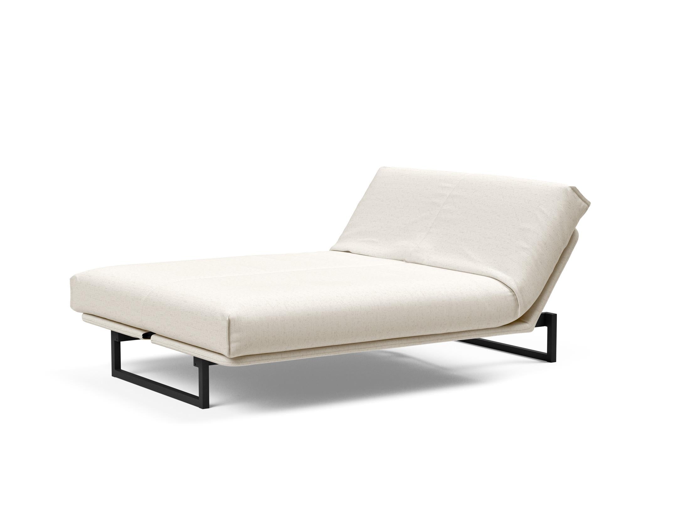 Fraction 140 Bettsofa Nordic Cover: Elegantes, flexibles Sofa mit abnehmbarem Bezug und komfortabler Soft Spring Matratze für höchsten Schlafgenuss.