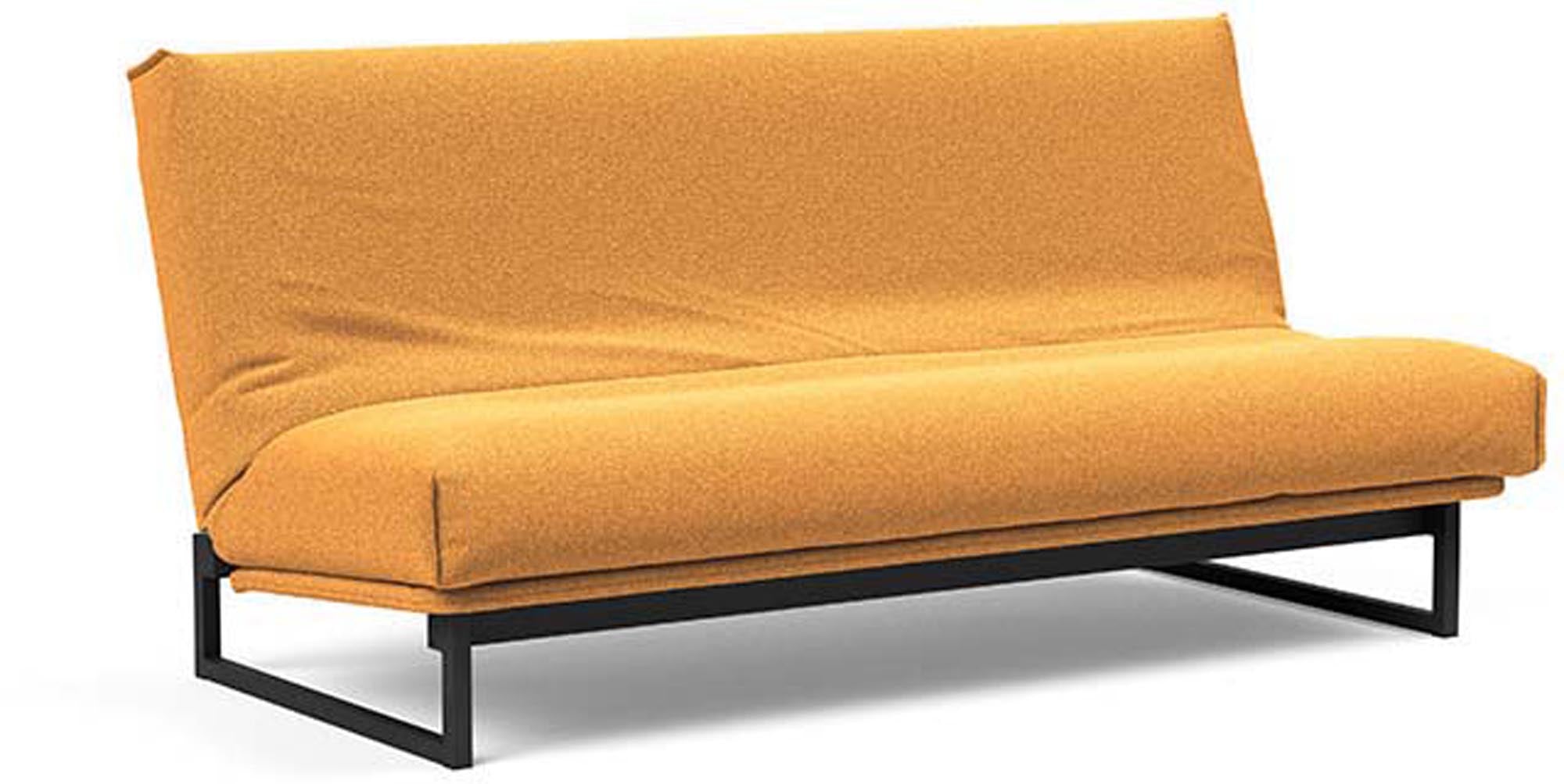 Erleben Sie das Fraction 140 Bettsofa mit Nordic Cover von Innovation Living: modernes Design, bequeme Soft Spring-Matratze, perfekt für kleine Räume.