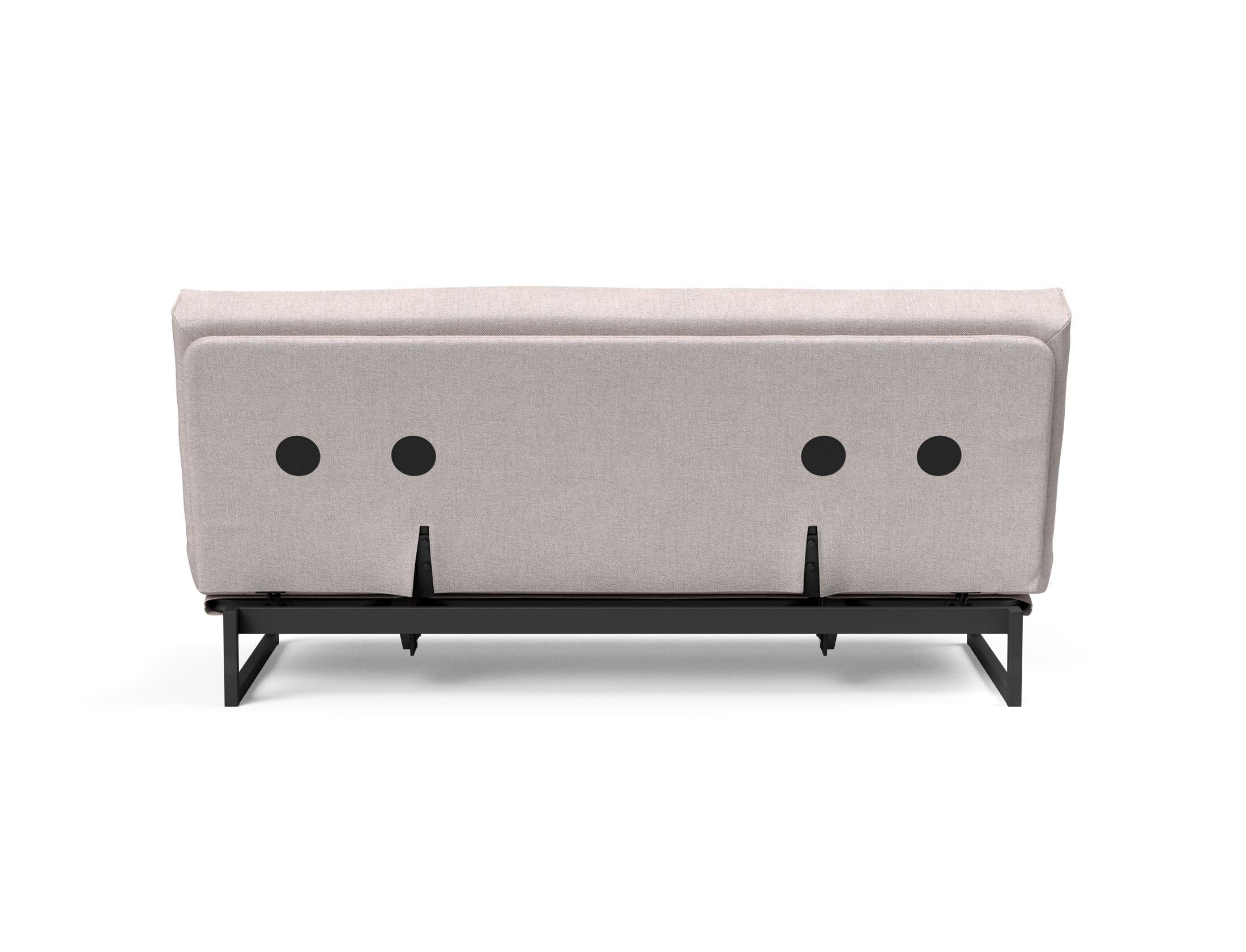 Fraction 140 Bettsofa Sharp Plus Cover: Stilvolles Sofa mit robustem Rahmen und bequemer Matratze. Perfekt für Alltag und Gäste!