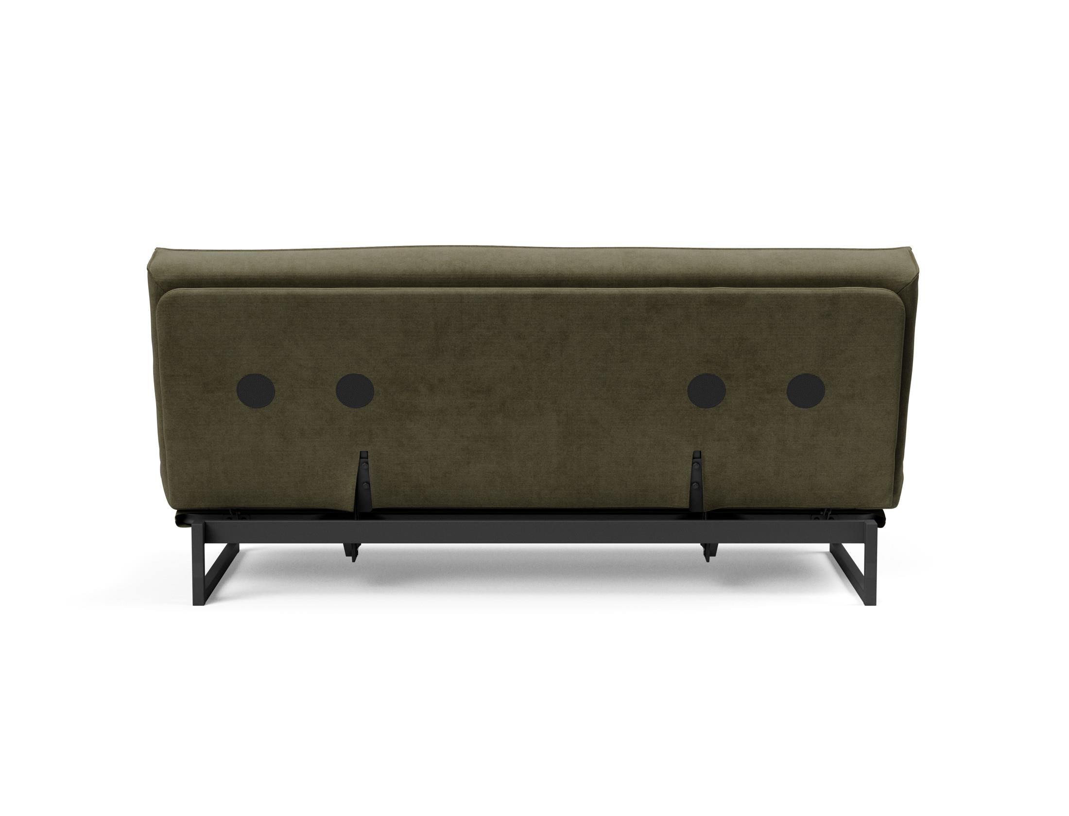 Fraction 140 Bettsofa Sharp Plus Cover: Stilvolles Sofa mit robustem Rahmen und bequemer Matratze. Perfekt für Alltag und Gäste!