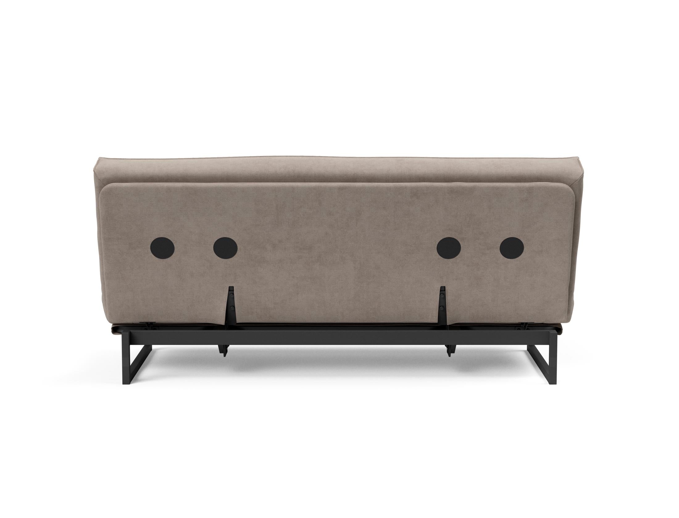 Fraction 140 Bettsofa Sharp Plus Cover: Stilvolles Sofa mit robustem Rahmen und bequemer Matratze. Perfekt für Alltag und Gäste!
