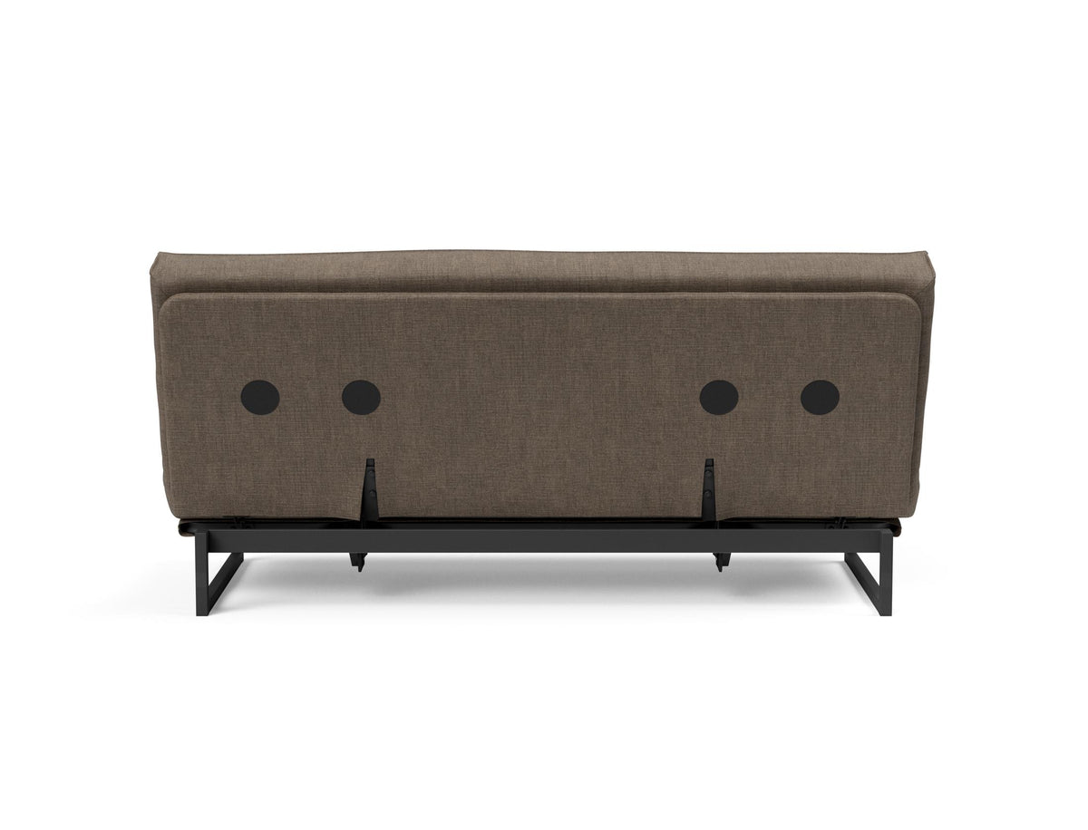Fraction 140 Bettsofa Sharp Plus Cover mit Gestellbezug Soft Spring in 411 Esina Cedar Brown präsentiert im Onlineshop von KAQTU Design AG. Bettsofa ist von Innovation Living