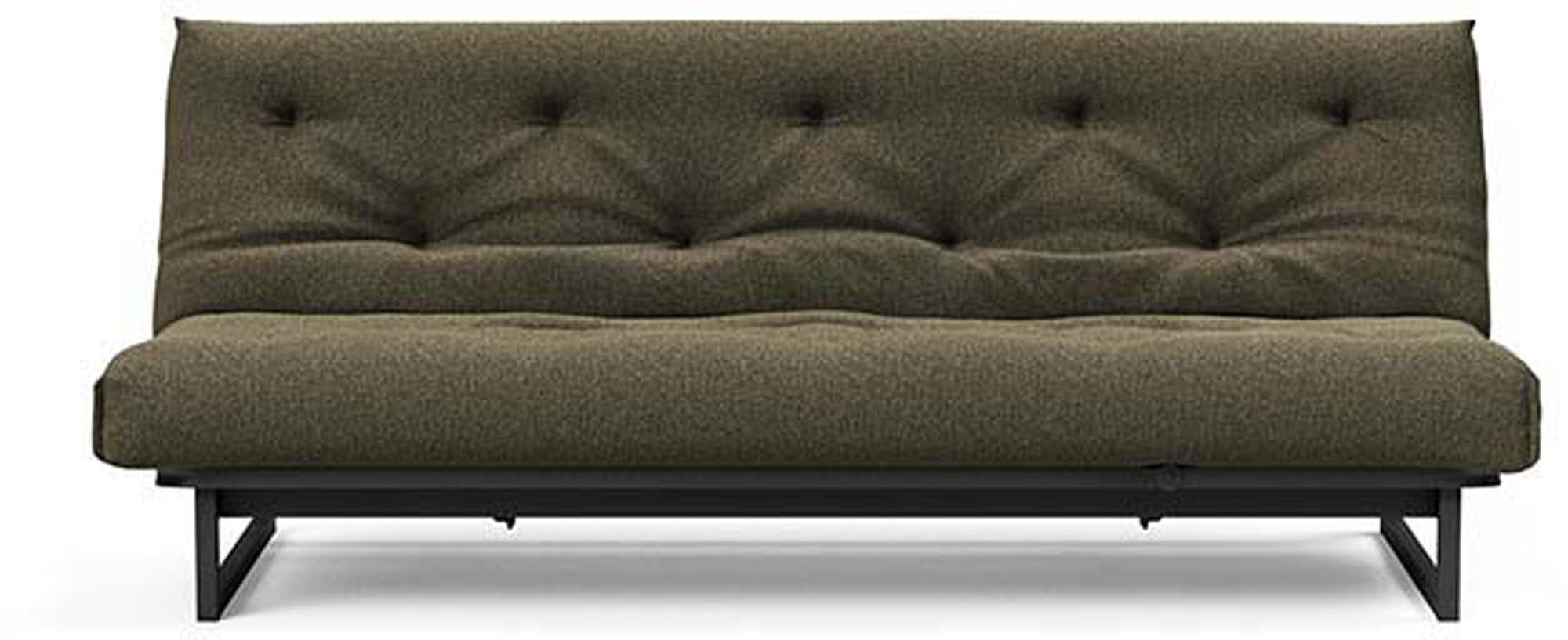 Entdecken Sie das Fraction 120 Bettsofa Nordic Spring von Innovation Living – stilvolles skandinavisches Design, ideal für kompakte Wohnräume und gemütliche Nächte.