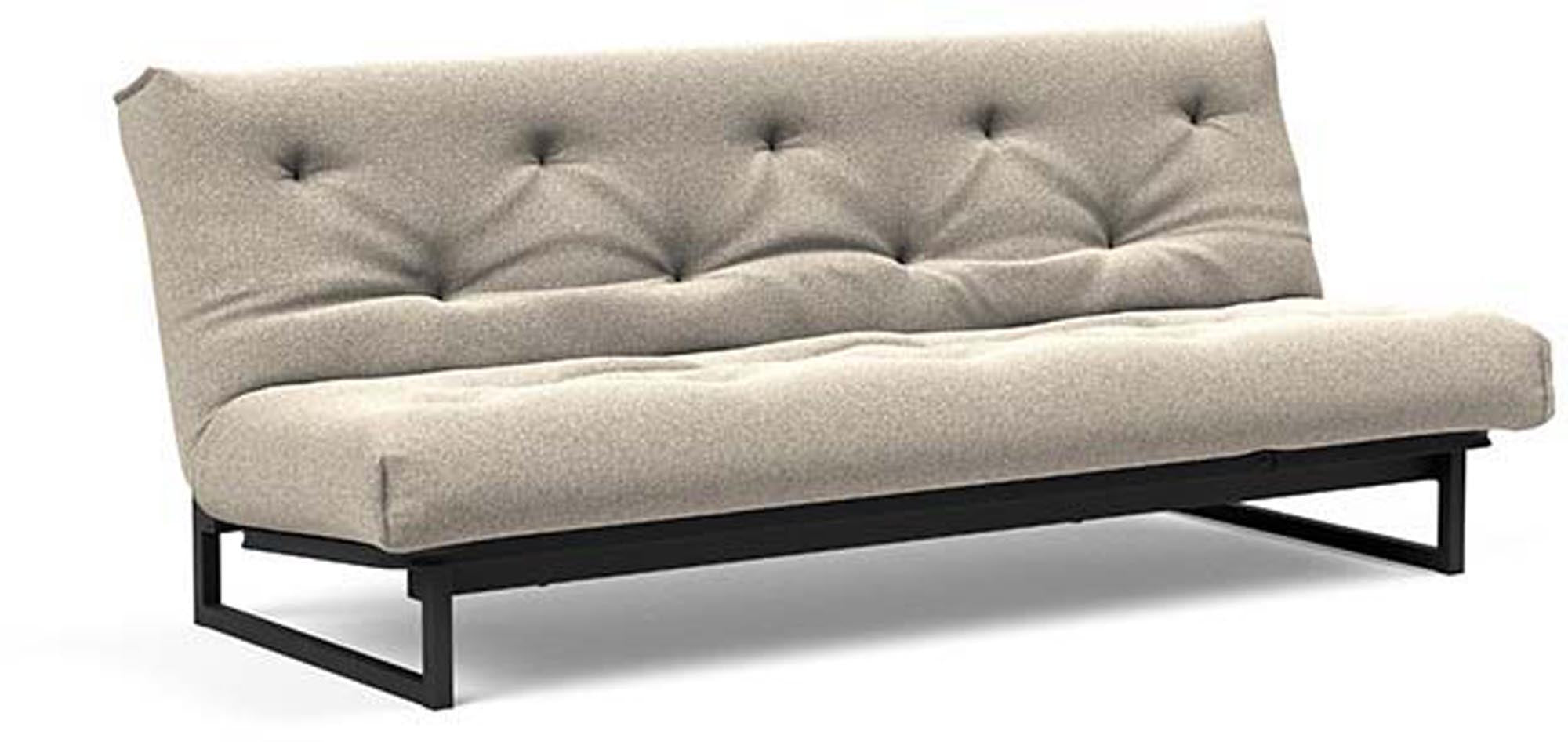 Entdecken Sie das Fraction 120 Bettsofa Nordic Spring von Innovation Living – stilvolles skandinavisches Design, ideal für kompakte Wohnräume und gemütliche Nächte.