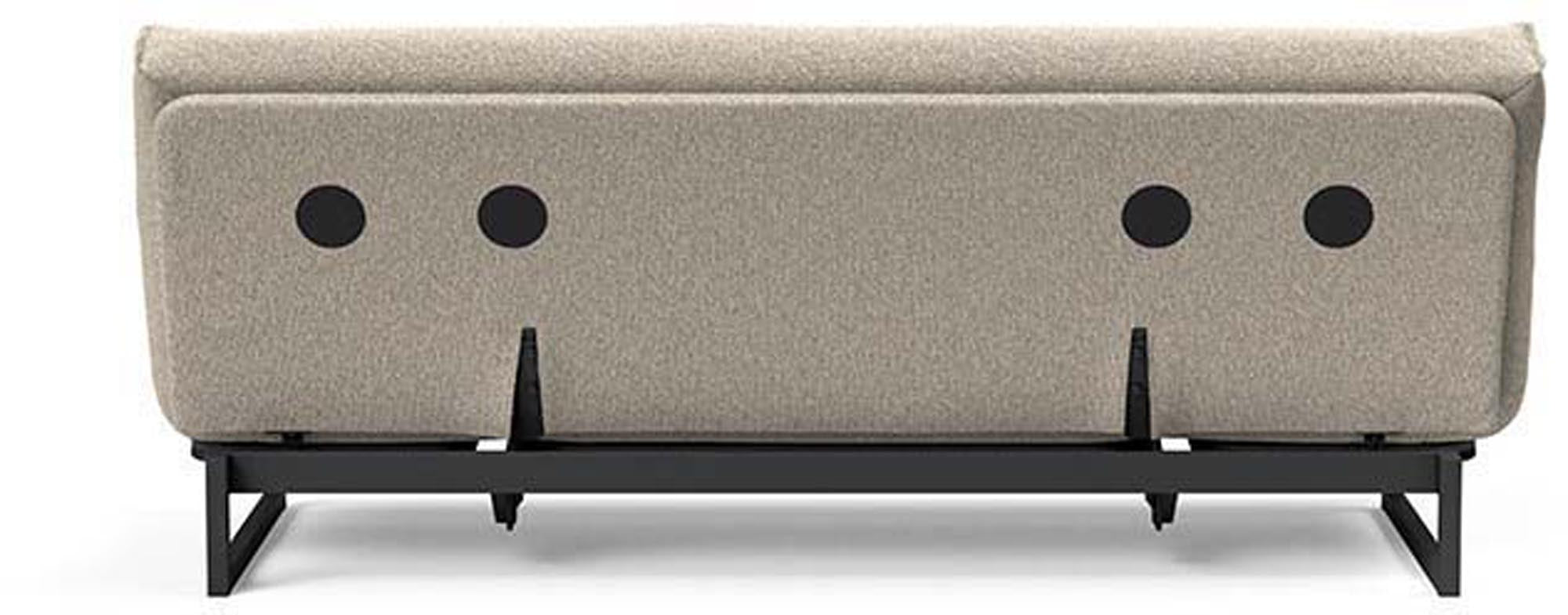 Erleben Sie das Fraction 120 Bettsofa Nordic Spring von Innovation Living – modernes skandinavisches Design, perfekt für kleine Räume und entspannende Nächte.