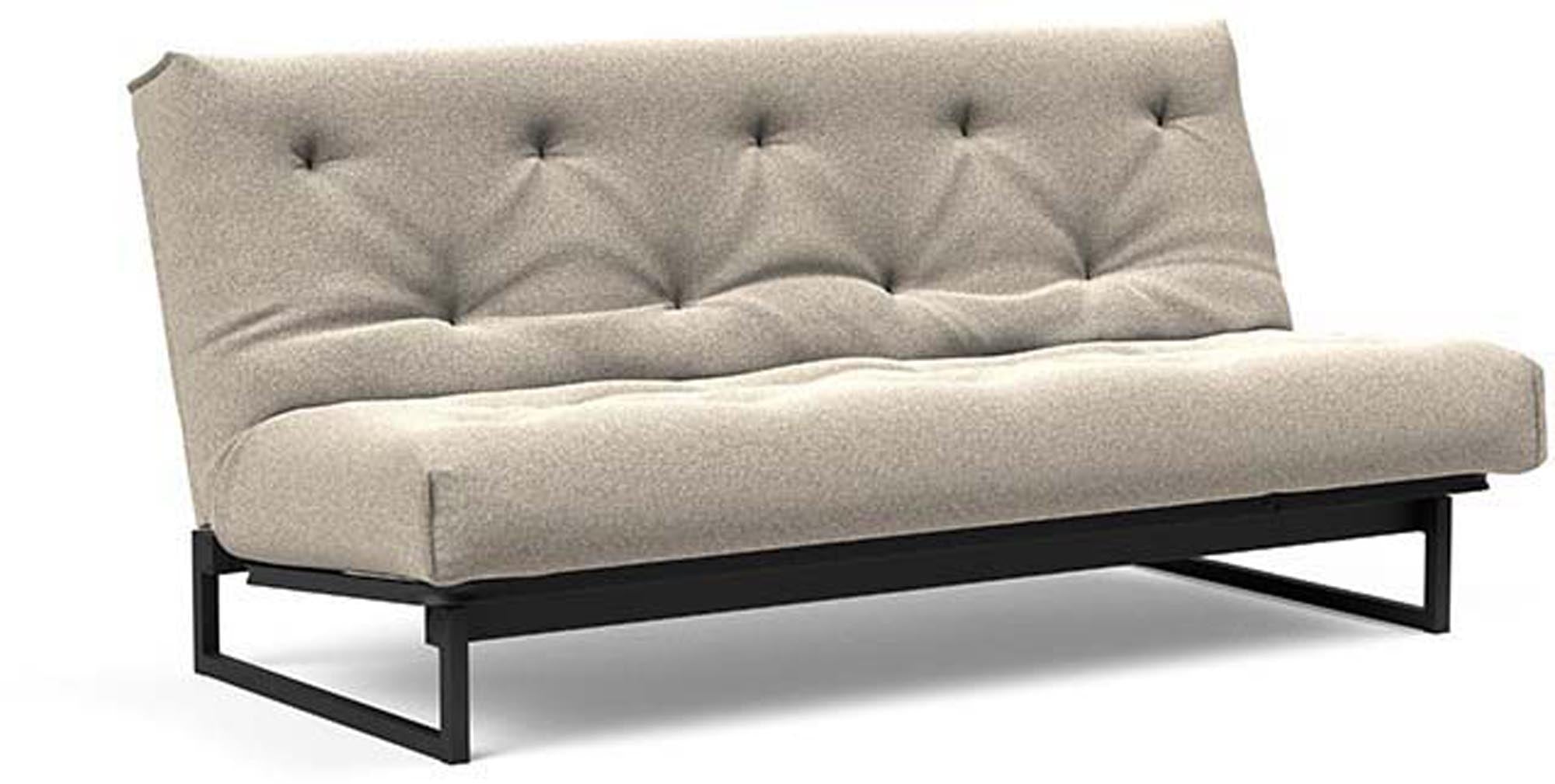 Erleben Sie das Fraction 140 Bettsofa Nordic Spring von Innovation Living: modernes skandinavisches Design, ideal für platzsparende Lösungen und Übernachtungen.