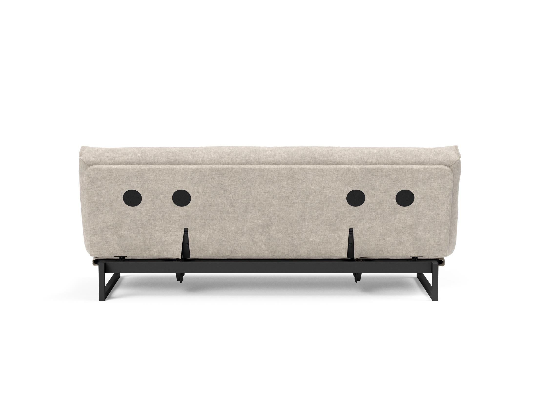 Fraction 120 Bettsofa Nordic: Stilvolles Schlafsofa mit hochwertiger Taschenfederkernmatratze. Ideal für modernes Wohnen und flexible Nutzung.