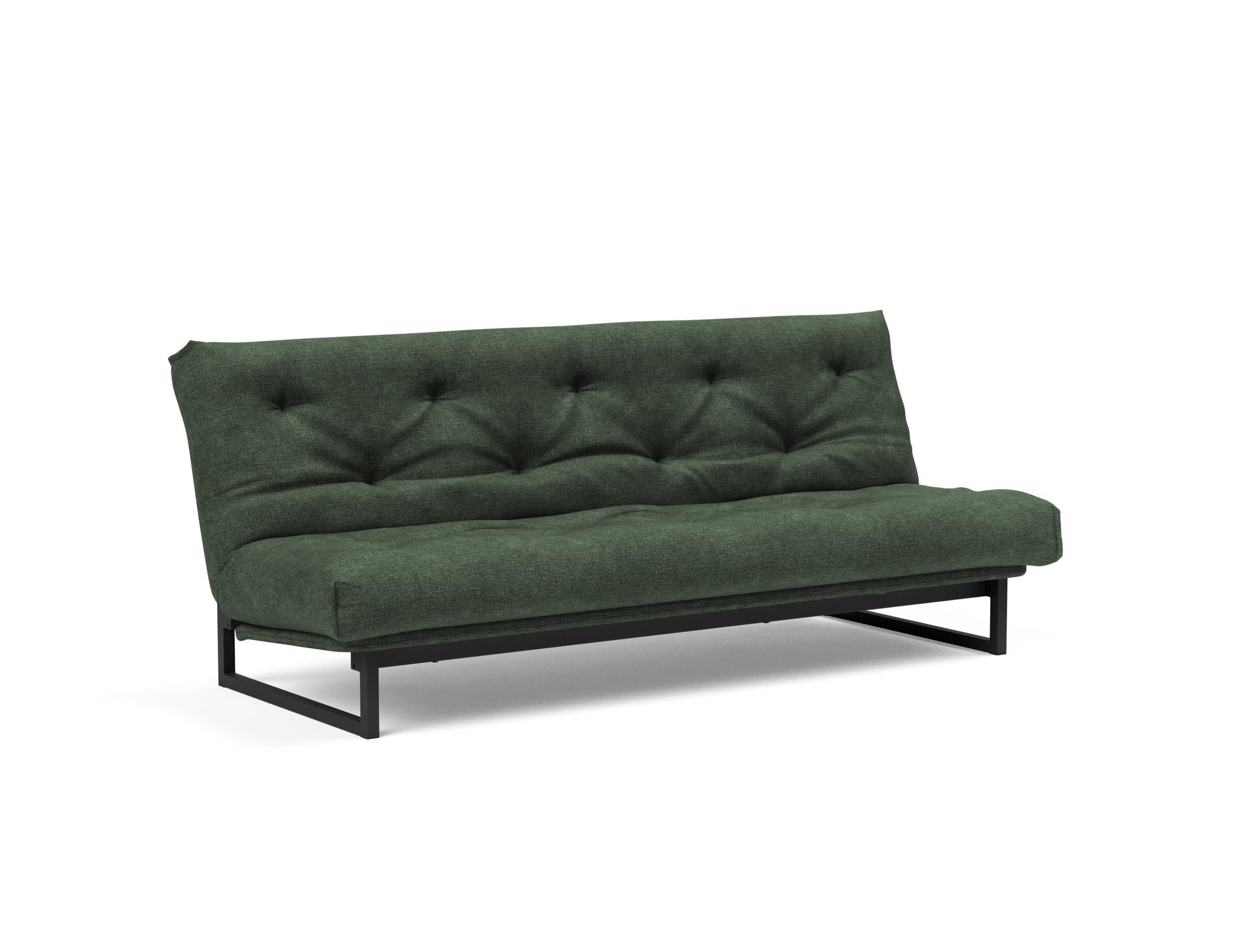 Fraction 120 Bettsofa Nordic: Stilvolles Schlafsofa mit hochwertiger Taschenfederkernmatratze. Ideal für modernes Wohnen und flexible Nutzung.