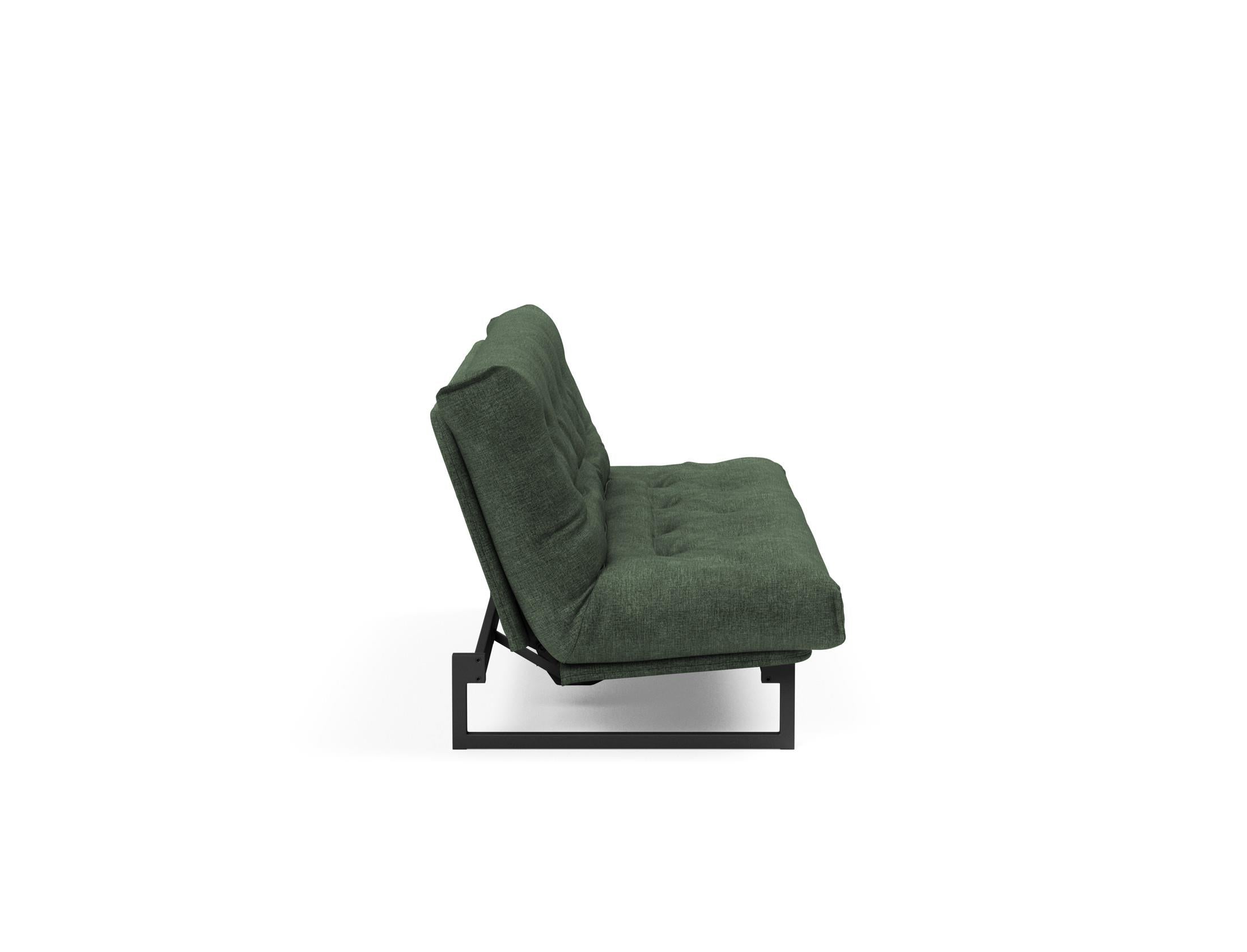 Fraction 120 Bettsofa Nordic: Elegantes Design trifft auf höchsten Komfort. Perfekt für kleine Räume und vielseitige Nutzung als Sofa oder Bett.
