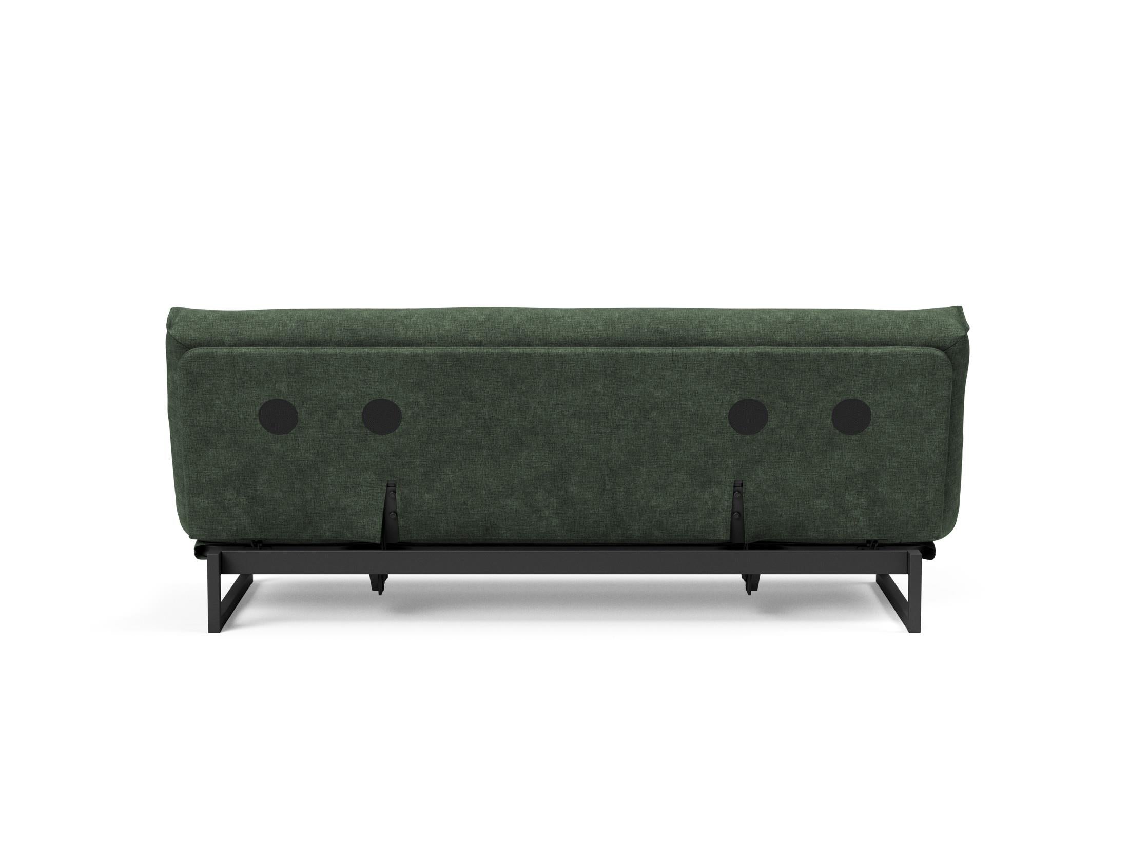 Fraction 120 Bettsofa Nordic: Stilvolles Schlafsofa mit hochwertiger Taschenfederkernmatratze. Ideal für modernes Wohnen und flexible Nutzung.