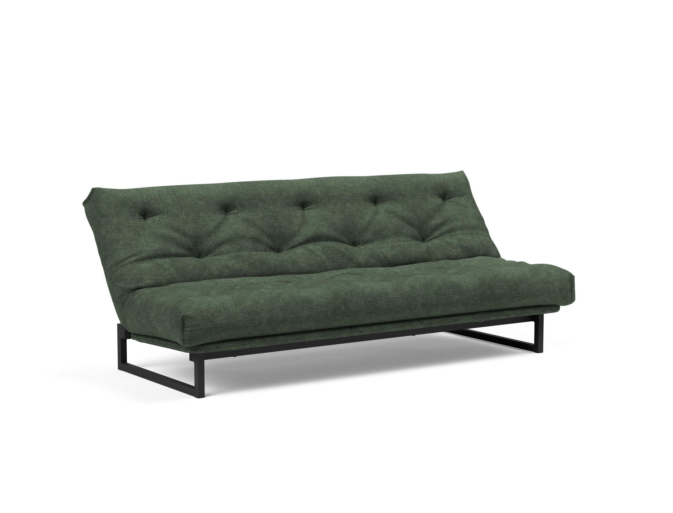 Fraction 120 Bettsofa Nordic: Stilvolles Schlafsofa mit hochwertiger Taschenfederkernmatratze. Ideal für modernes Wohnen und flexible Nutzung.